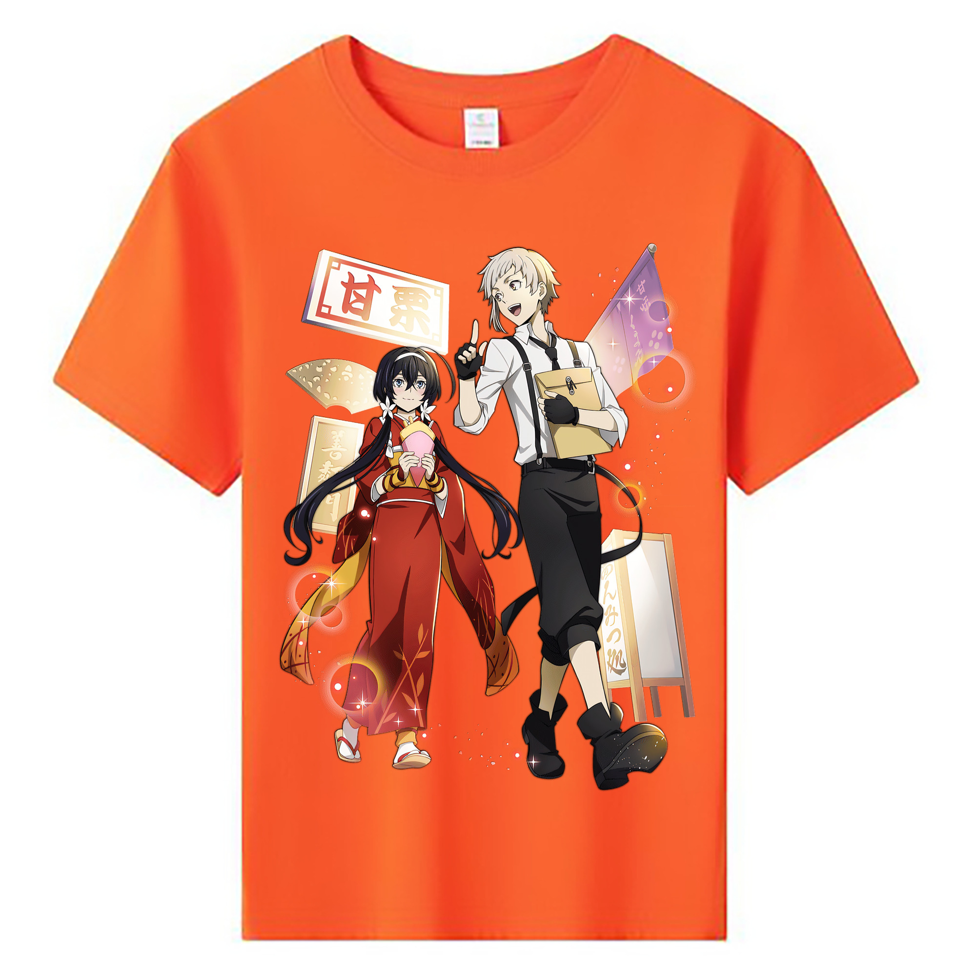 （画像用） 文豪ストレイドッグス Bungo Stray Dogs 綿100％キッズTシャツ（フロントプリント）