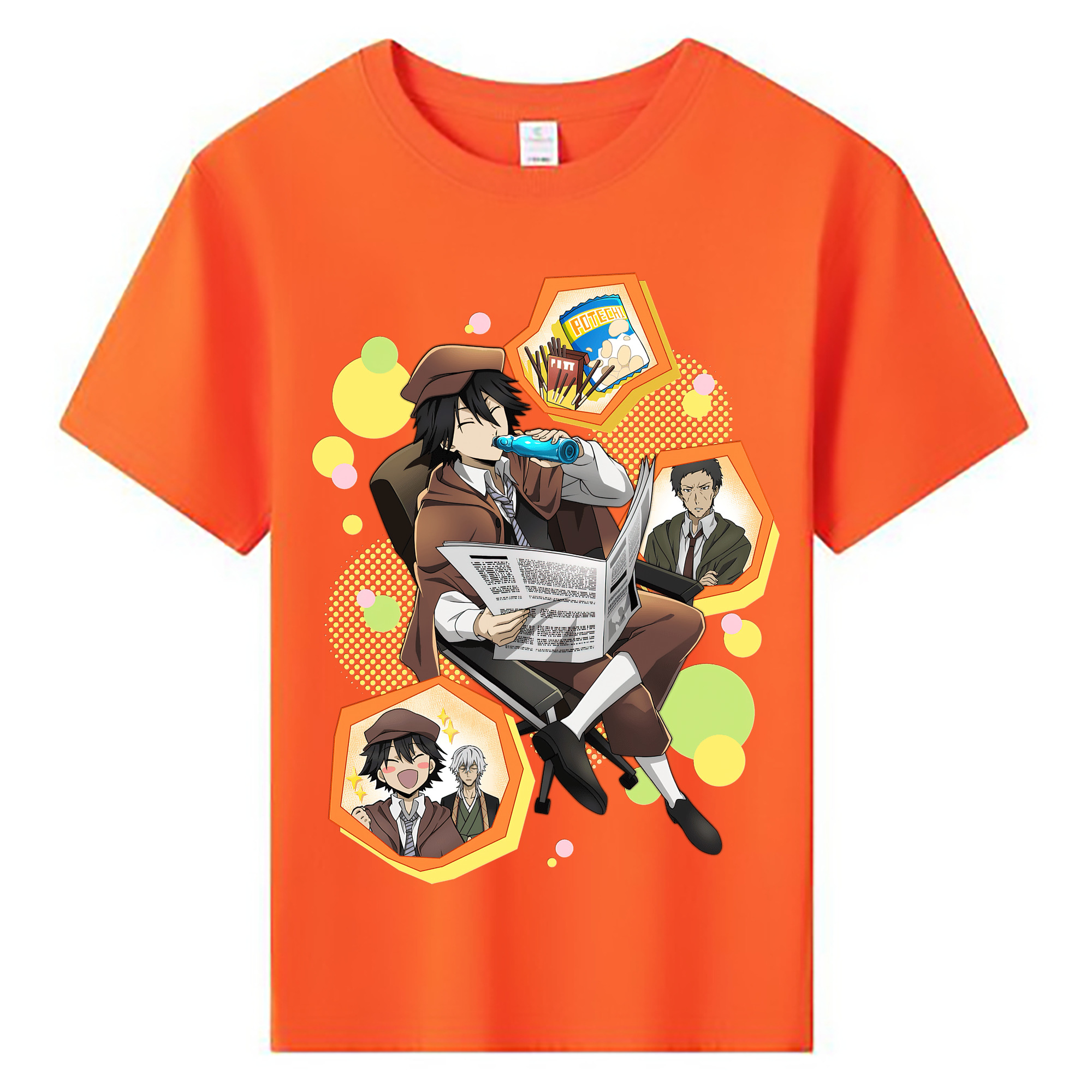 （画像用） 文豪ストレイドッグス Bungo Stray Dogs 綿100％キッズTシャツ（フロントプリント）