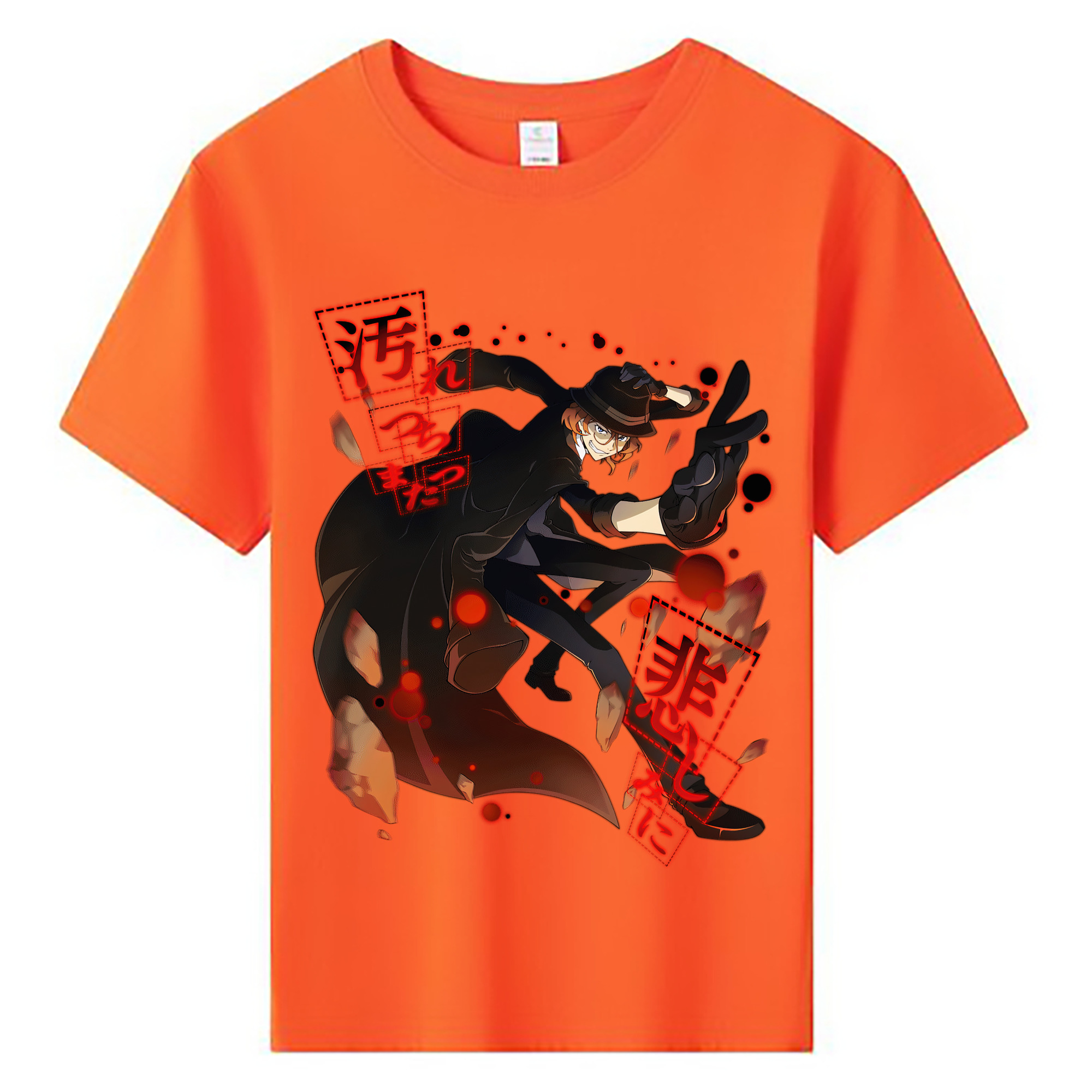 （画像用） 文豪ストレイドッグス Bungo Stray Dogs 綿100％キッズTシャツ（フロントプリント）