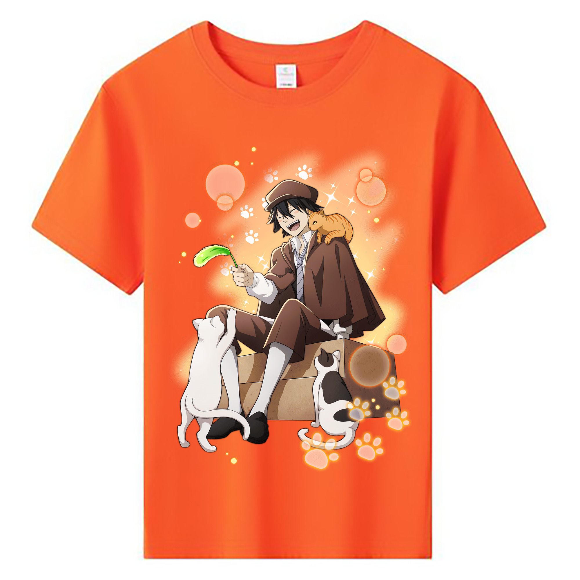 （画像用） 文豪ストレイドッグス Bungo Stray Dogs 綿100％キッズTシャツ（フロントプリント）