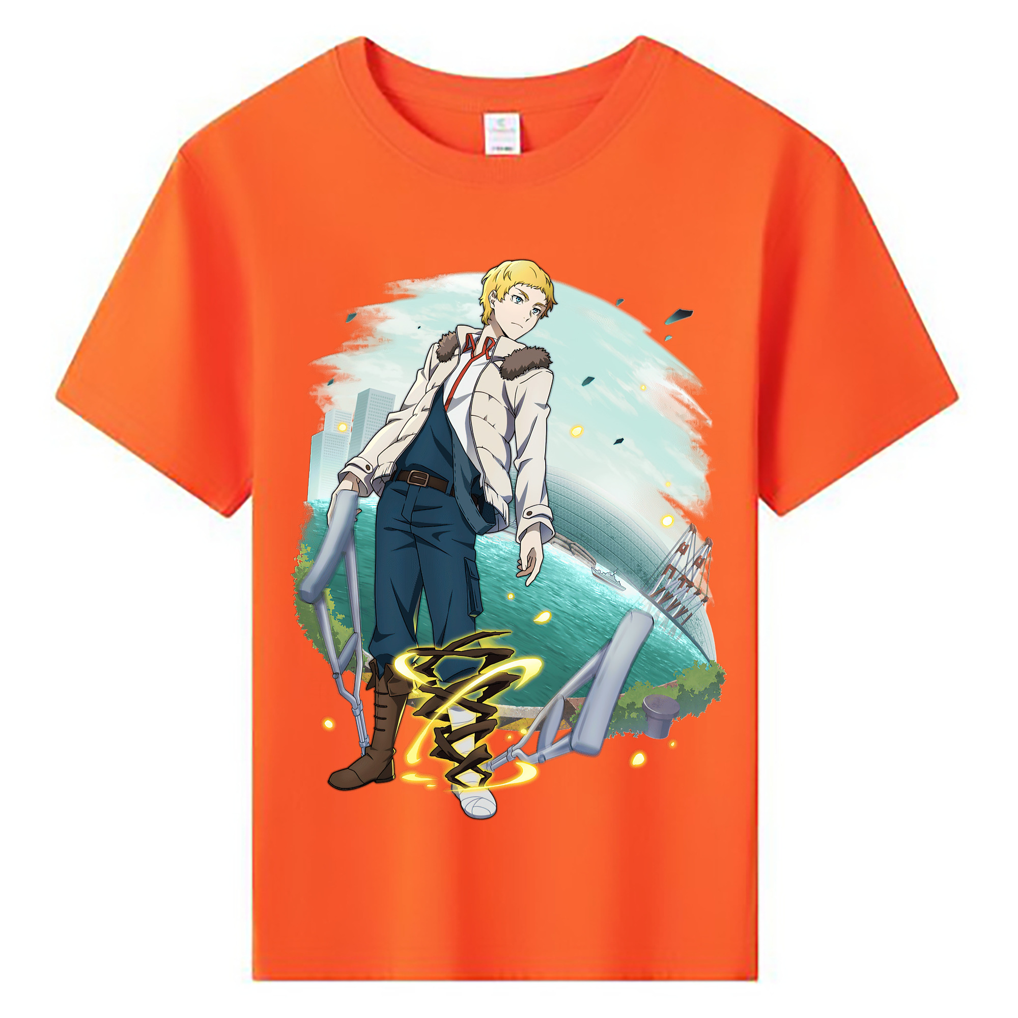 （画像用） 文豪ストレイドッグス Bungo Stray Dogs 綿100％キッズTシャツ（フロントプリント）