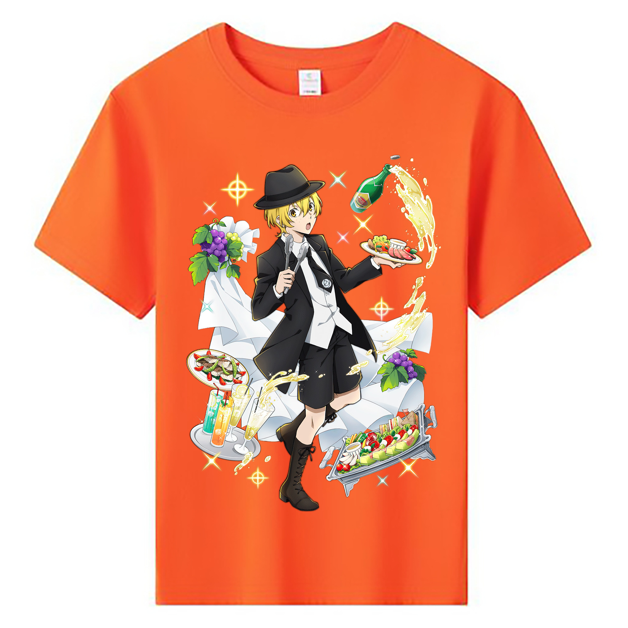（画像用） 文豪ストレイドッグス Bungo Stray Dogs 綿100％キッズTシャツ（フロントプリント）