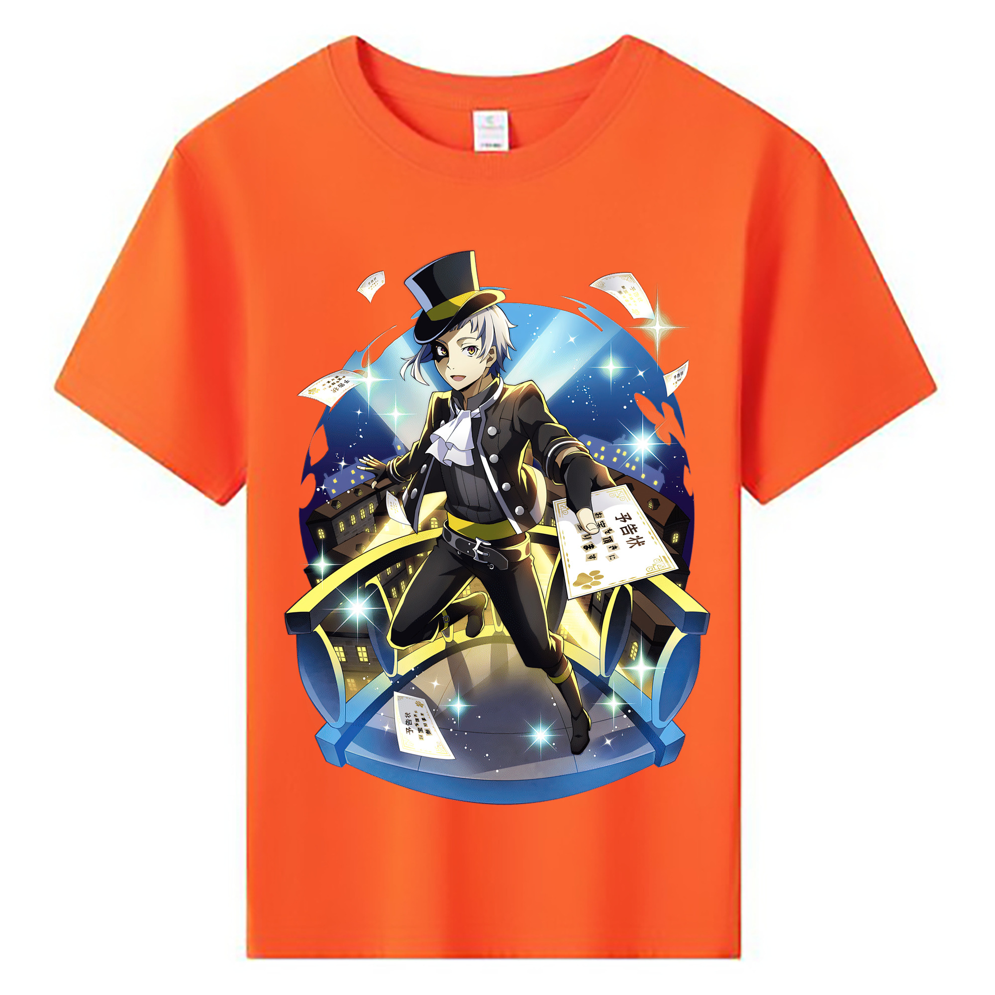 （画像用） 文豪ストレイドッグス Bungo Stray Dogs 綿100％キッズTシャツ（フロントプリント）