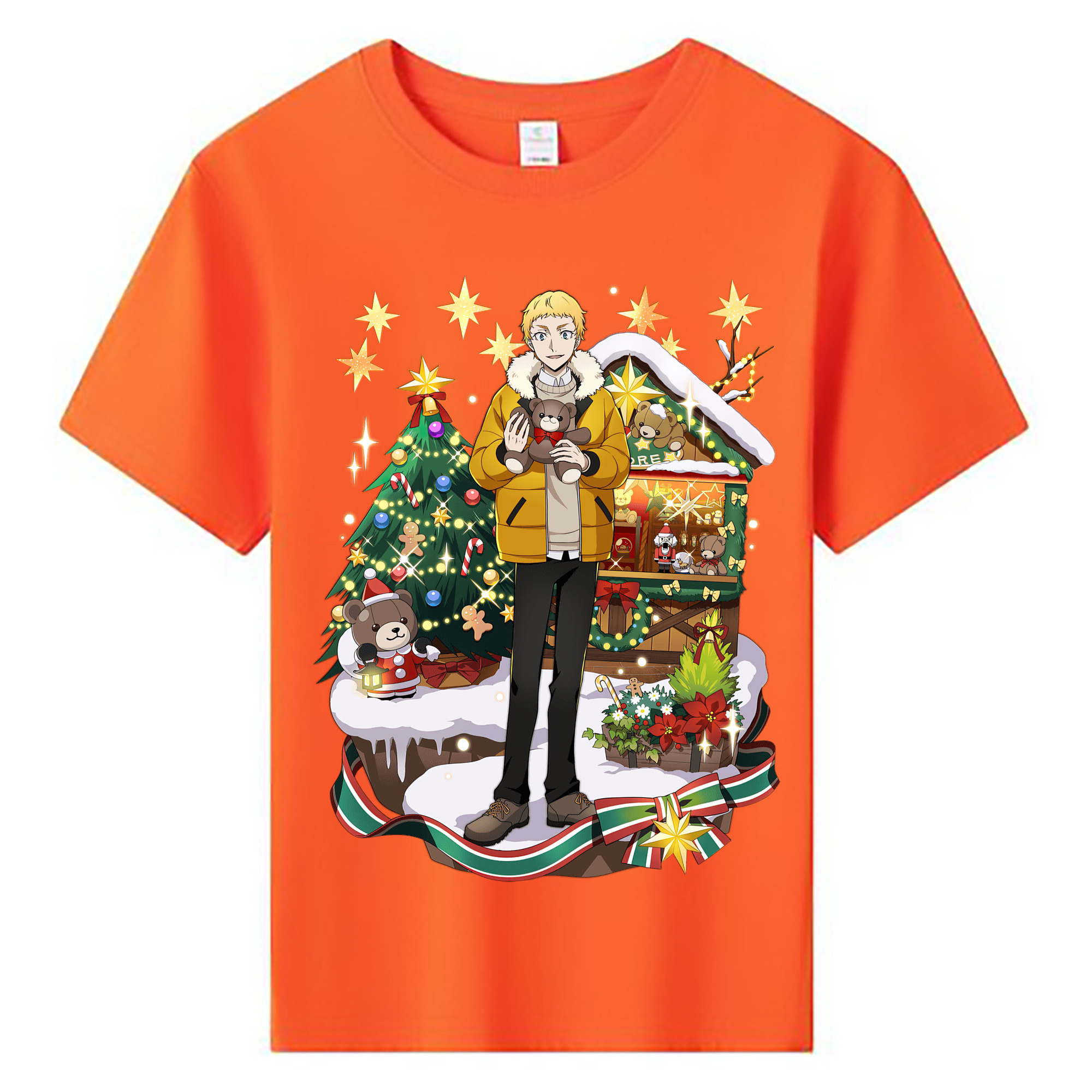 （画像用） 文豪ストレイドッグス Bungo Stray Dogs 綿100％キッズTシャツ（フロントプリント）