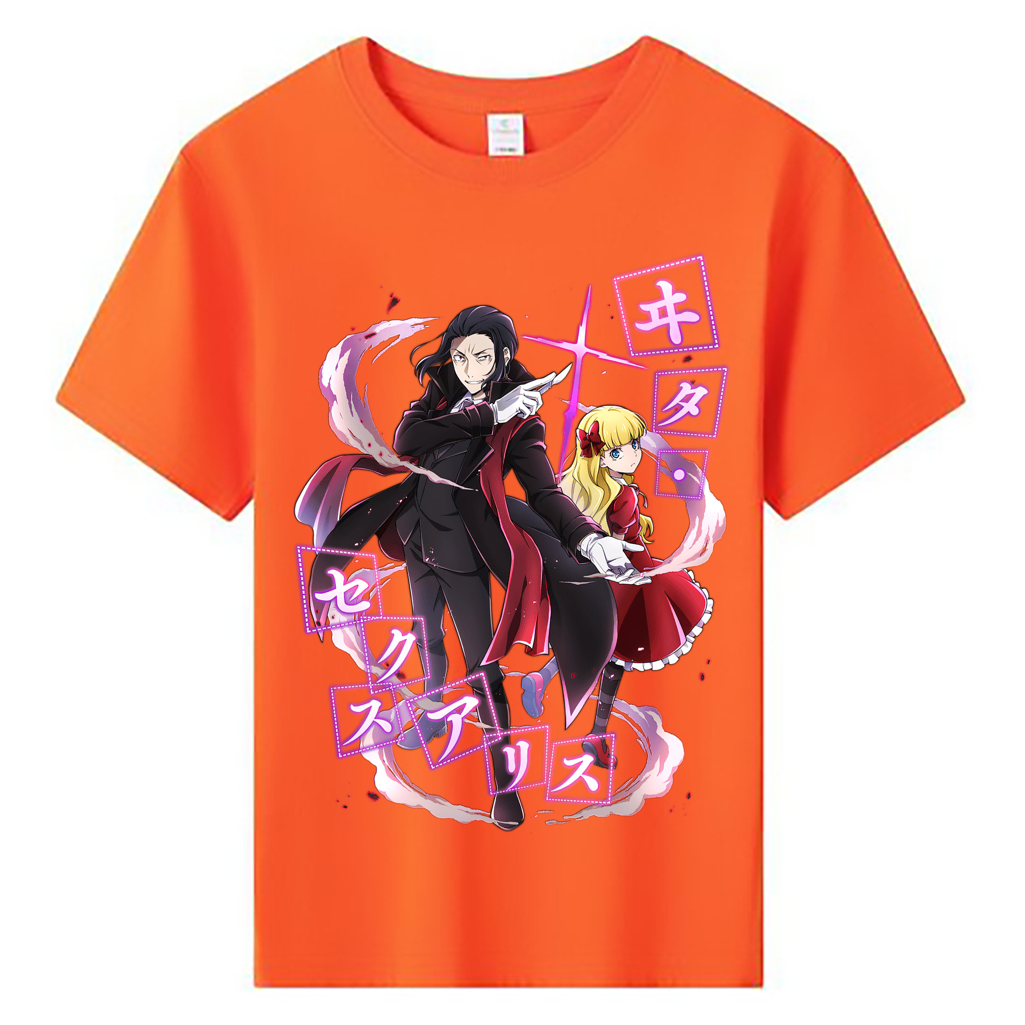 （画像用） 文豪ストレイドッグス Bungo Stray Dogs 綿100％キッズTシャツ（フロントプリント）