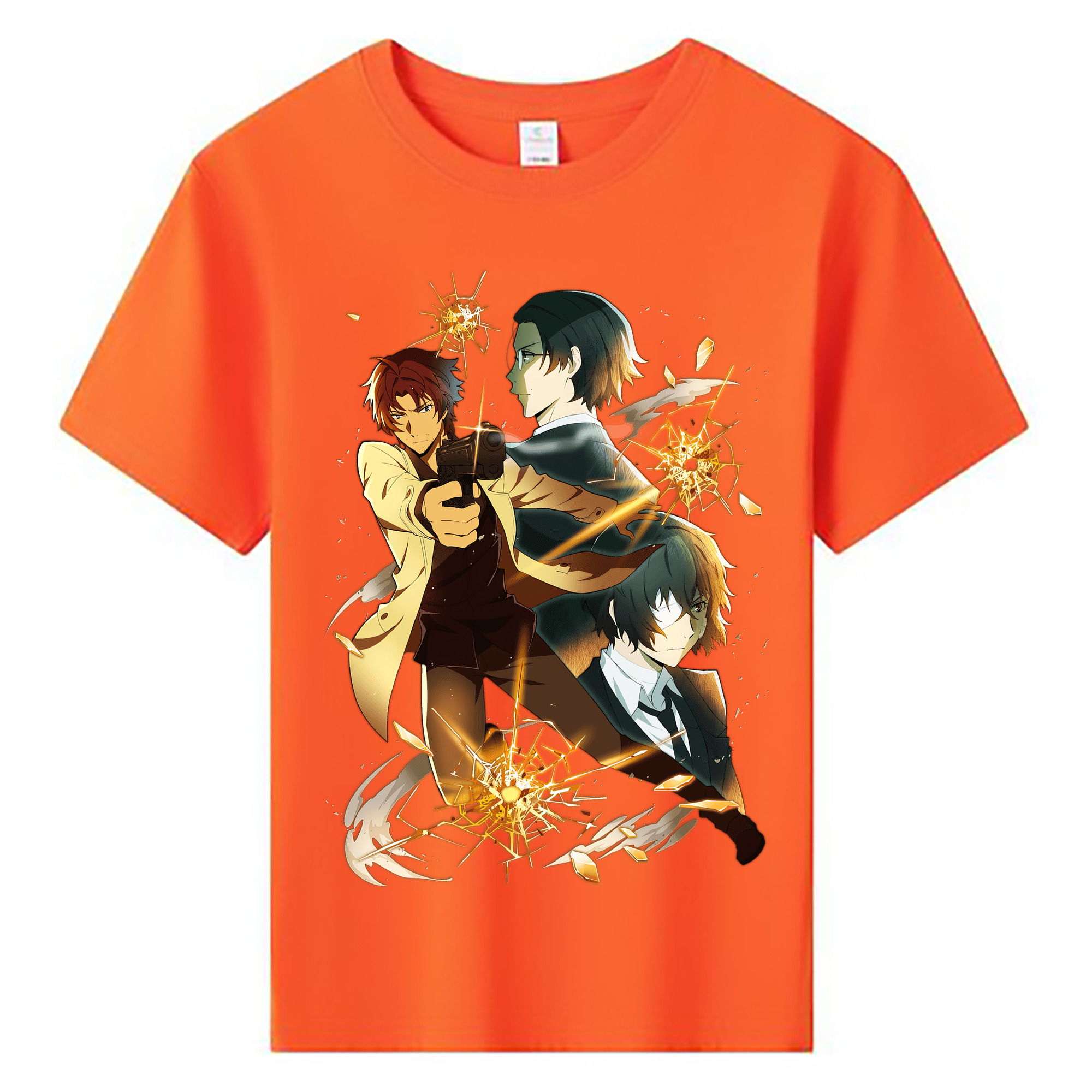 （画像用） 文豪ストレイドッグス Bungo Stray Dogs 綿100％キッズTシャツ（フロントプリント）