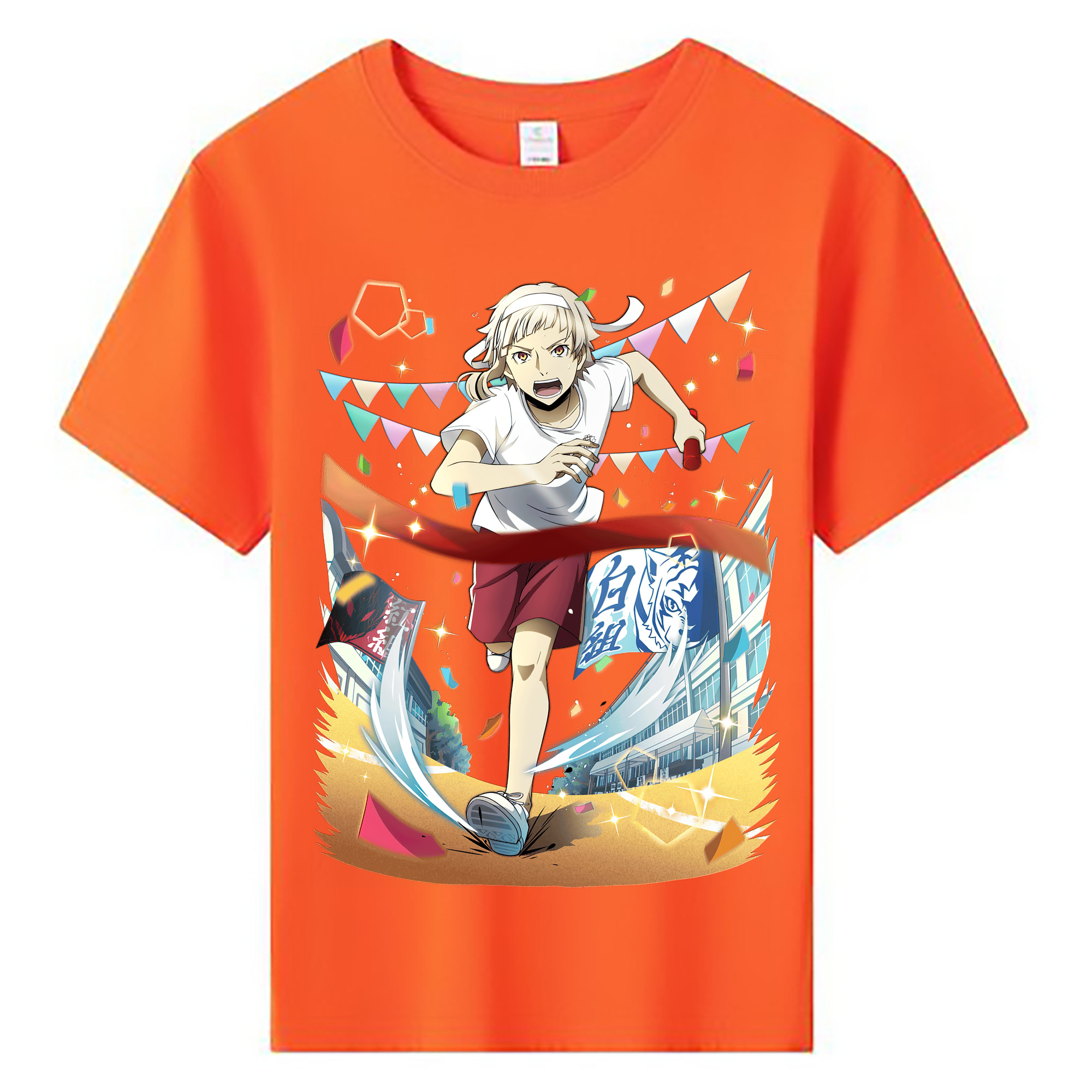 （画像用） 文豪ストレイドッグス Bungo Stray Dogs 綿100％キッズTシャツ（フロントプリント）