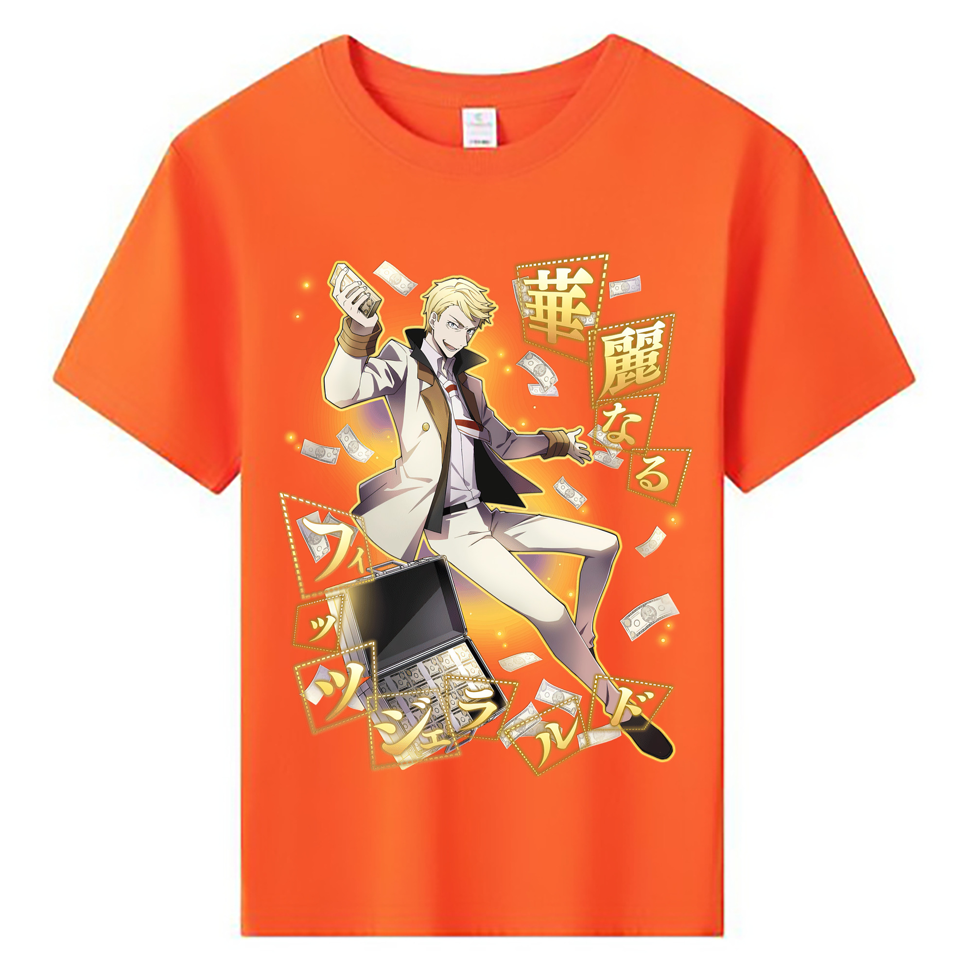 （画像用） 文豪ストレイドッグス Bungo Stray Dogs 綿100％キッズTシャツ（フロントプリント）