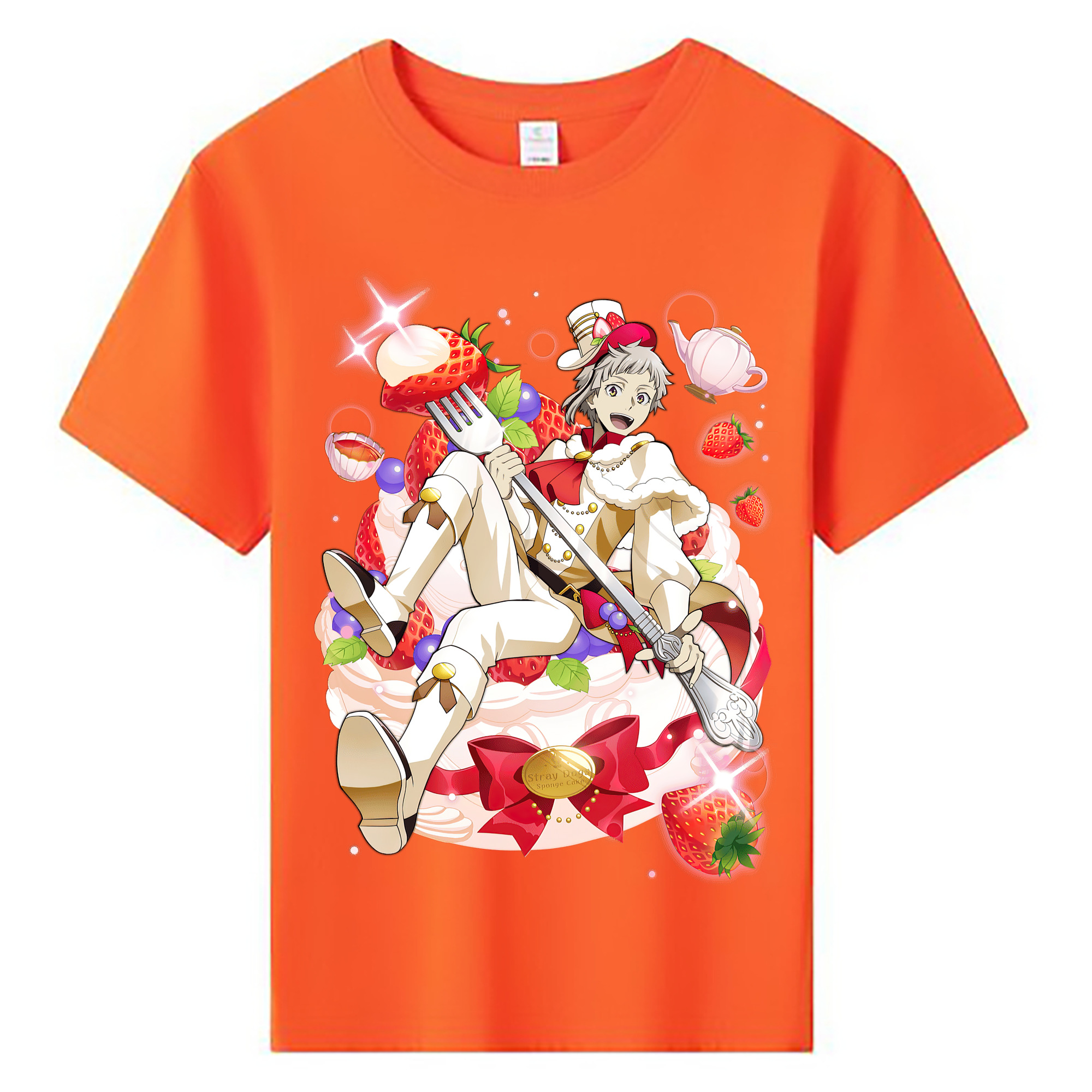 （画像用） 文豪ストレイドッグス Bungo Stray Dogs 綿100％キッズTシャツ（フロントプリント）