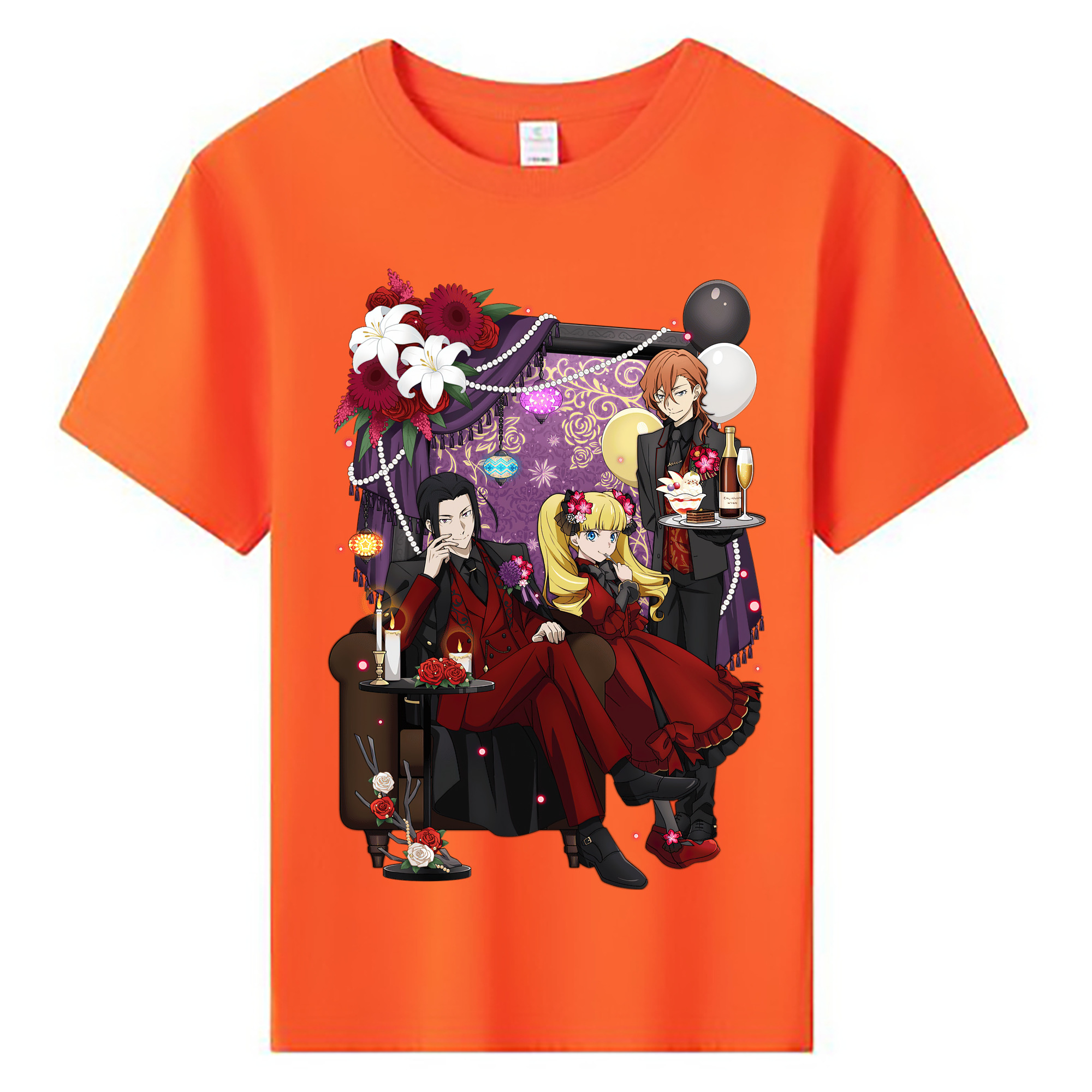 （画像用） 文豪ストレイドッグス Bungo Stray Dogs 綿100％キッズTシャツ（フロントプリント）