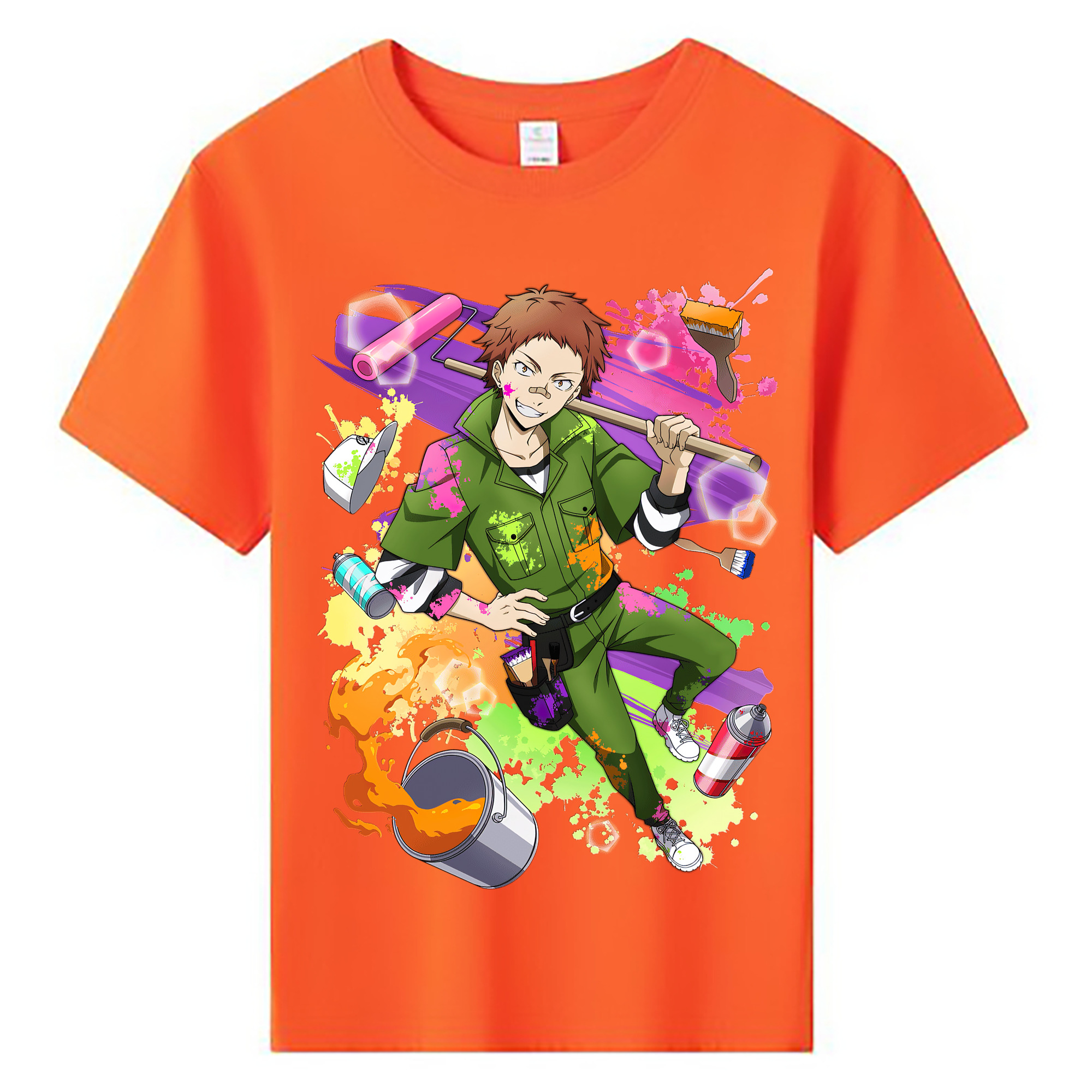 （画像用） 文豪ストレイドッグス Bungo Stray Dogs 綿100％キッズTシャツ（フロントプリント）