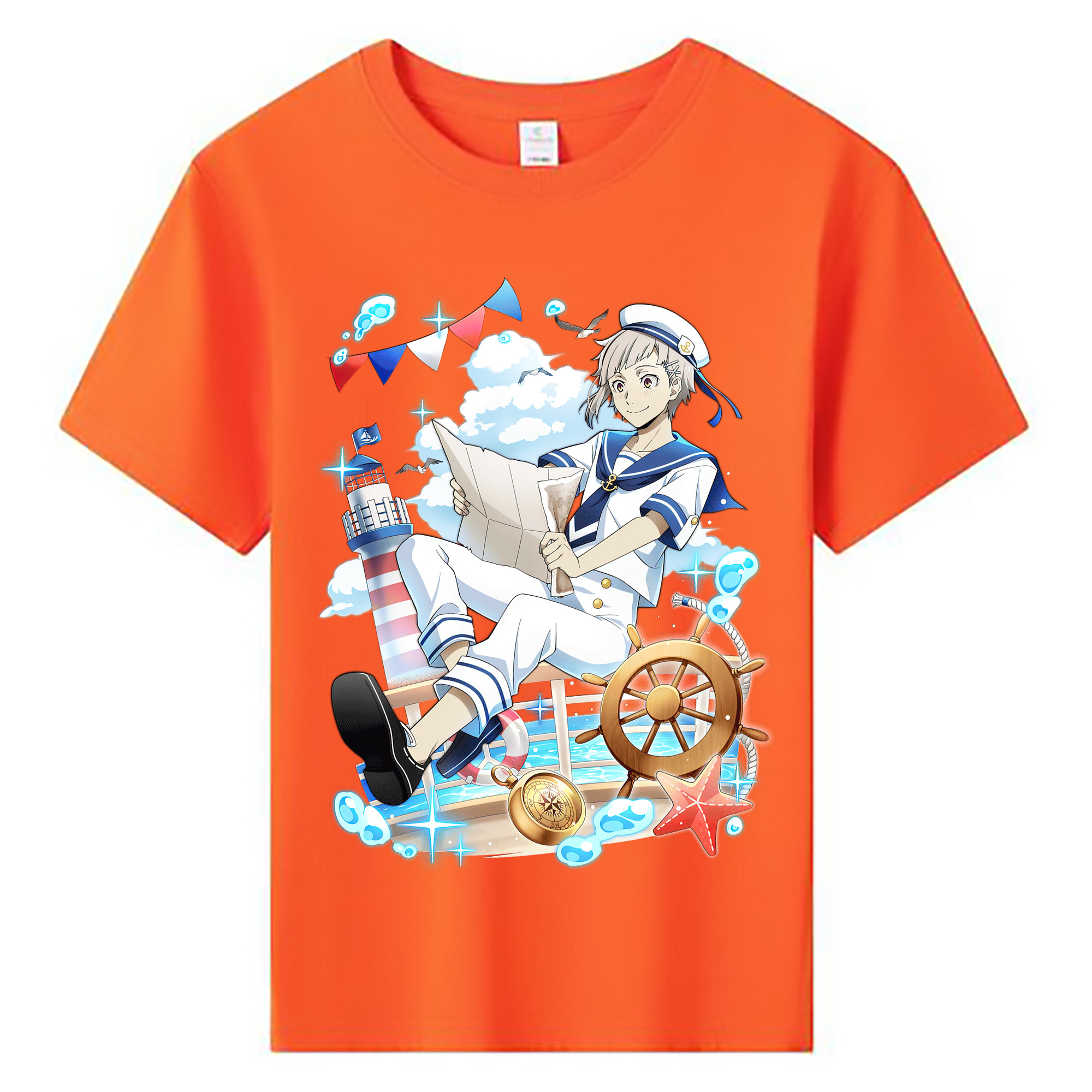 （画像用） 文豪ストレイドッグス Bungo Stray Dogs 綿100％キッズTシャツ（フロントプリント）
