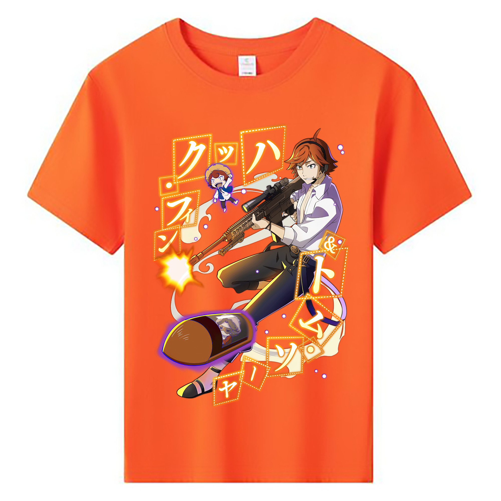 （画像用） 文豪ストレイドッグス Bungo Stray Dogs 綿100％キッズTシャツ（フロントプリント）