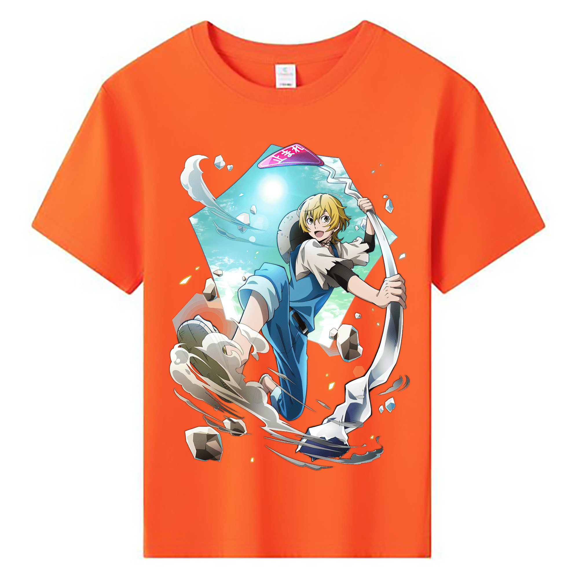 （画像用） 文豪ストレイドッグス Bungo Stray Dogs 綿100％キッズTシャツ（フロントプリント）