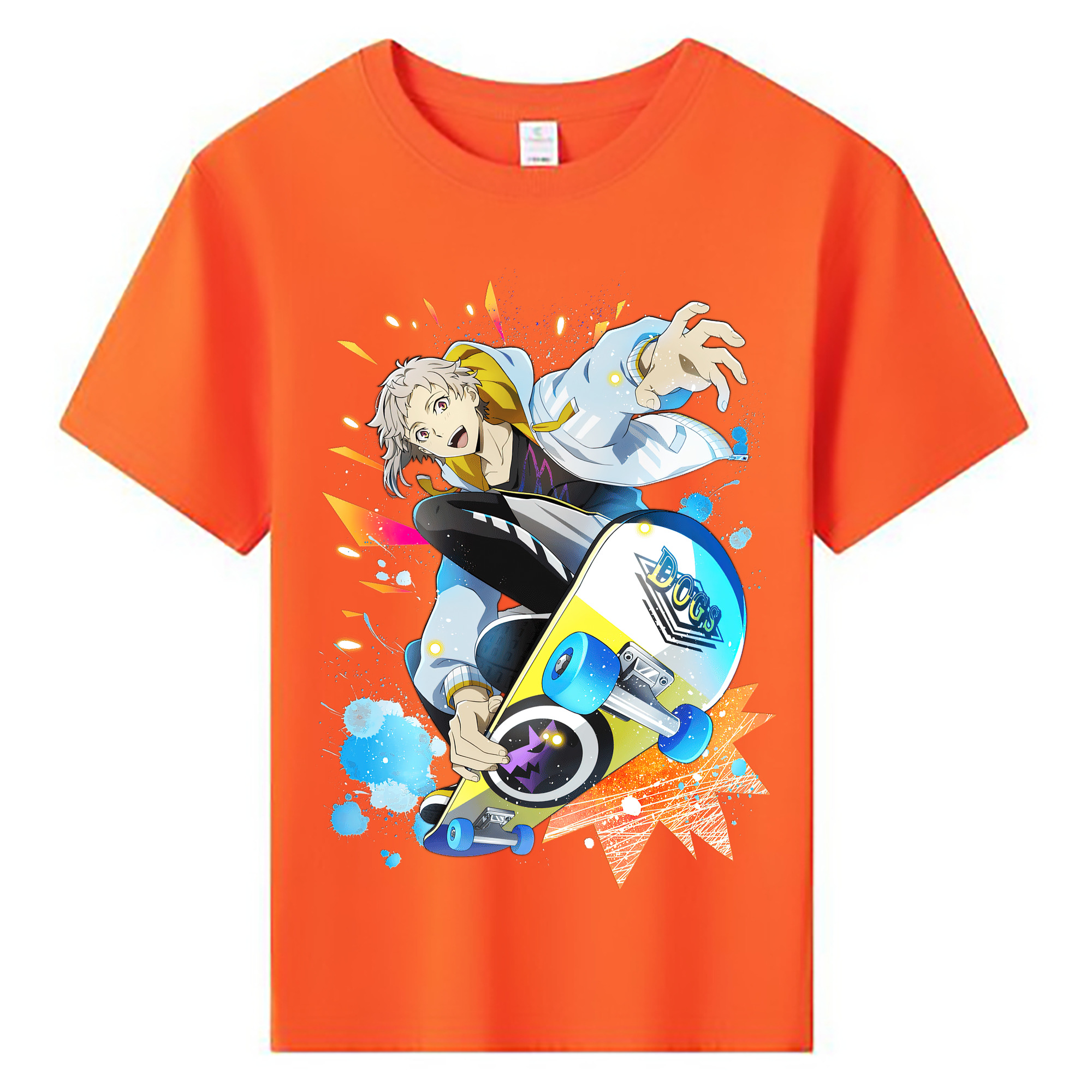 文豪ストレイドッグス Bungo Stray Dogs 綿100％キッズTシャツ（フロントプリント）