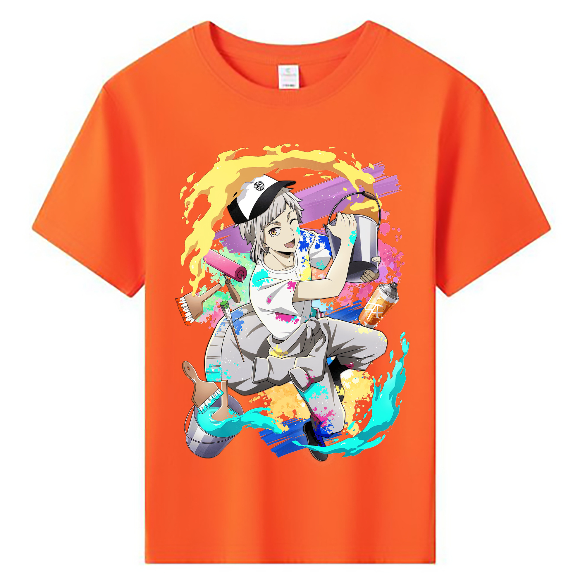（画像用） 文豪ストレイドッグス Bungo Stray Dogs 綿100％キッズTシャツ（フロントプリント）