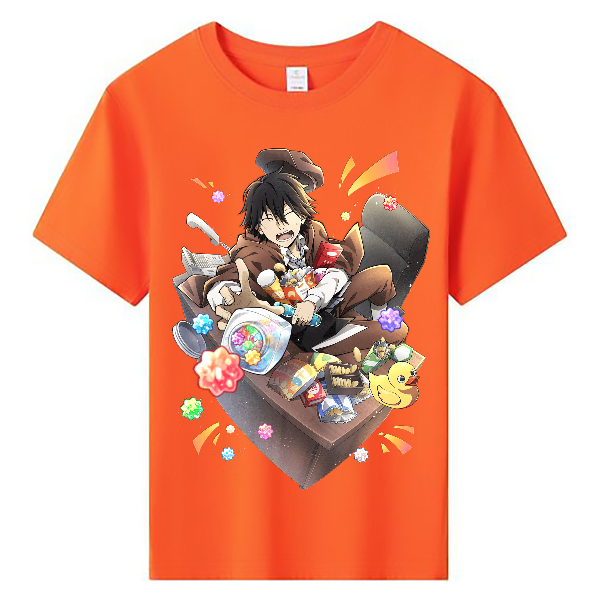 （画像用） 文豪ストレイドッグス Bungo Stray Dogs 綿100％キッズTシャツ（フロントプリント）
