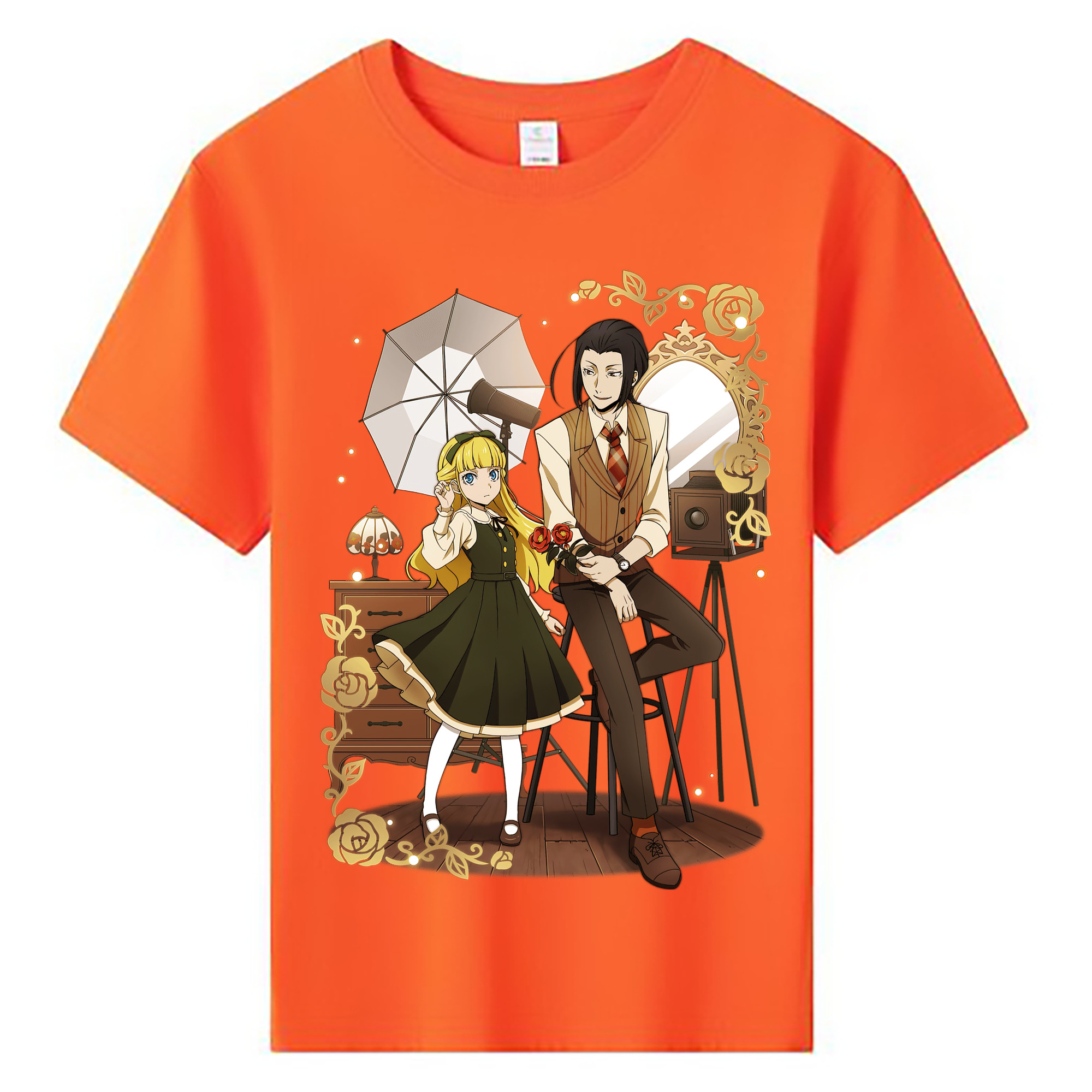 （画像用） 文豪ストレイドッグス Bungo Stray Dogs 綿100％キッズTシャツ（フロントプリント）