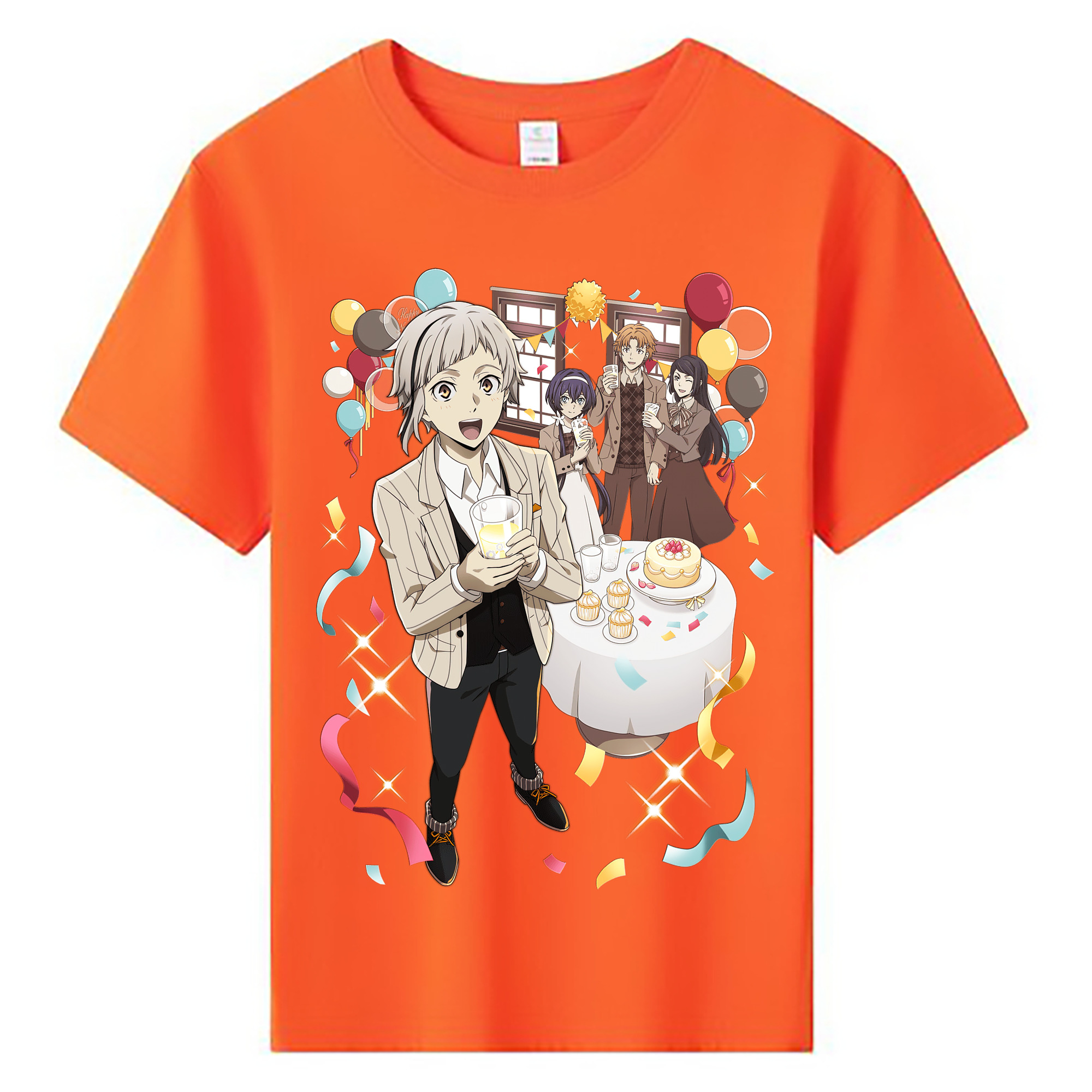 （画像用） 文豪ストレイドッグス Bungo Stray Dogs 綿100％キッズTシャツ（フロントプリント）