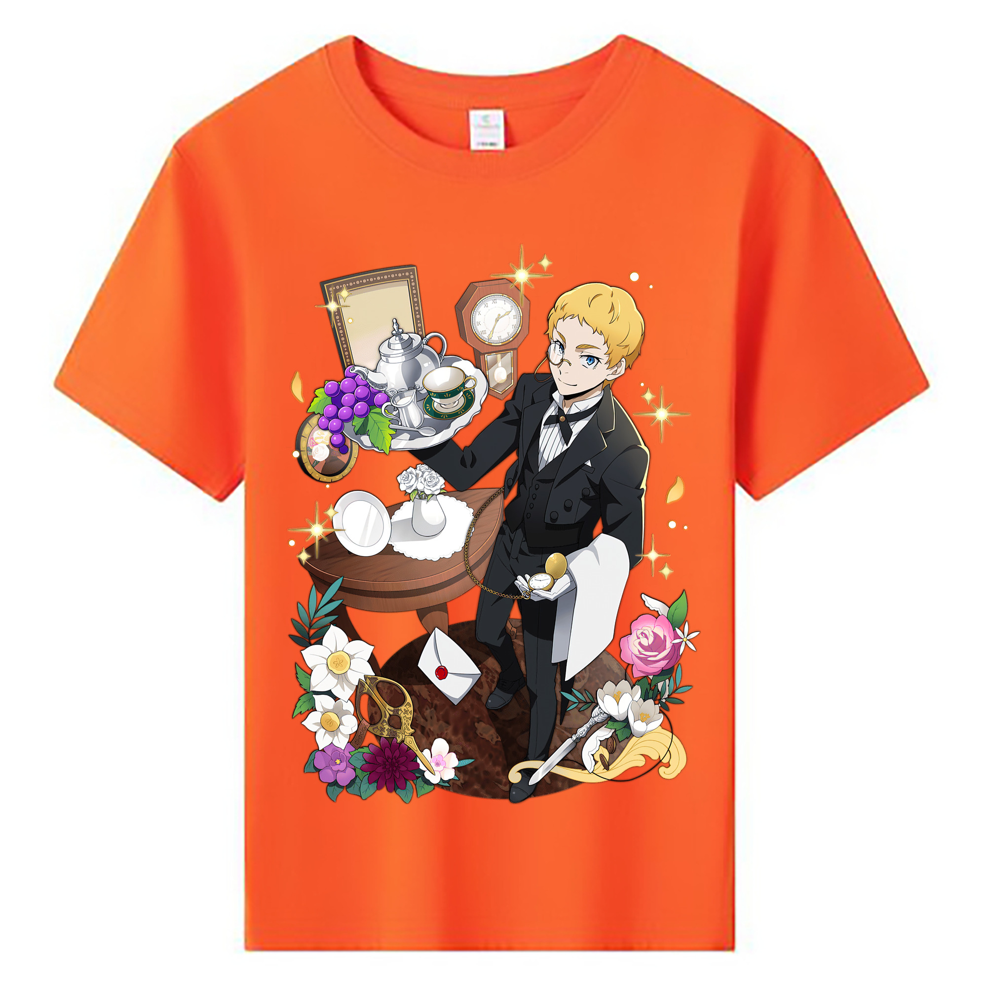 （画像用） 文豪ストレイドッグス Bungo Stray Dogs 綿100％キッズTシャツ（フロントプリント）