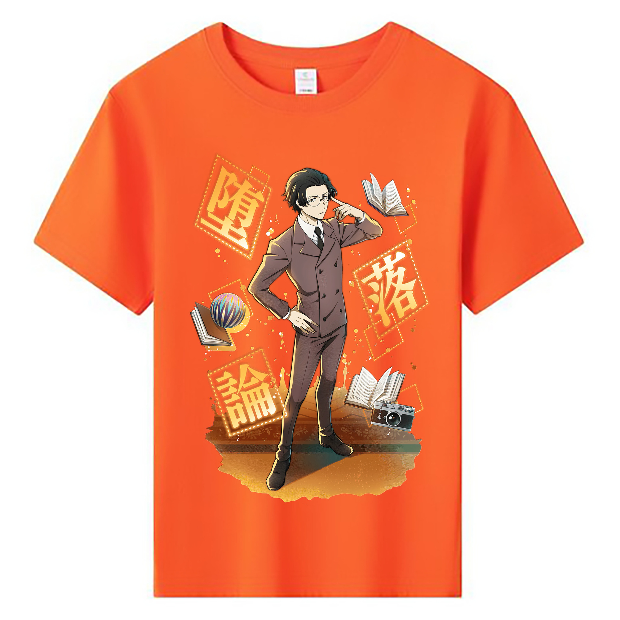 （画像用） 文豪ストレイドッグス Bungo Stray Dogs 綿100％キッズTシャツ（フロントプリント）