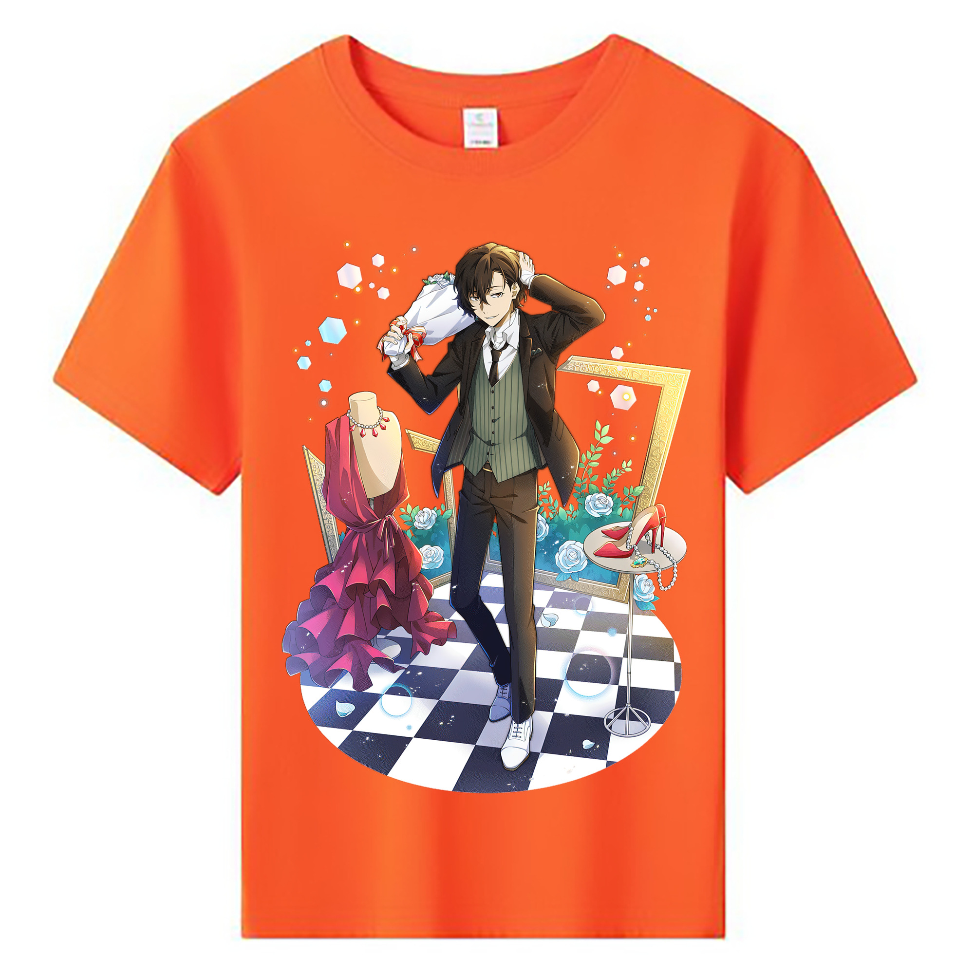 （画像用） 文豪ストレイドッグス Bungo Stray Dogs 綿100％キッズTシャツ（フロントプリント）