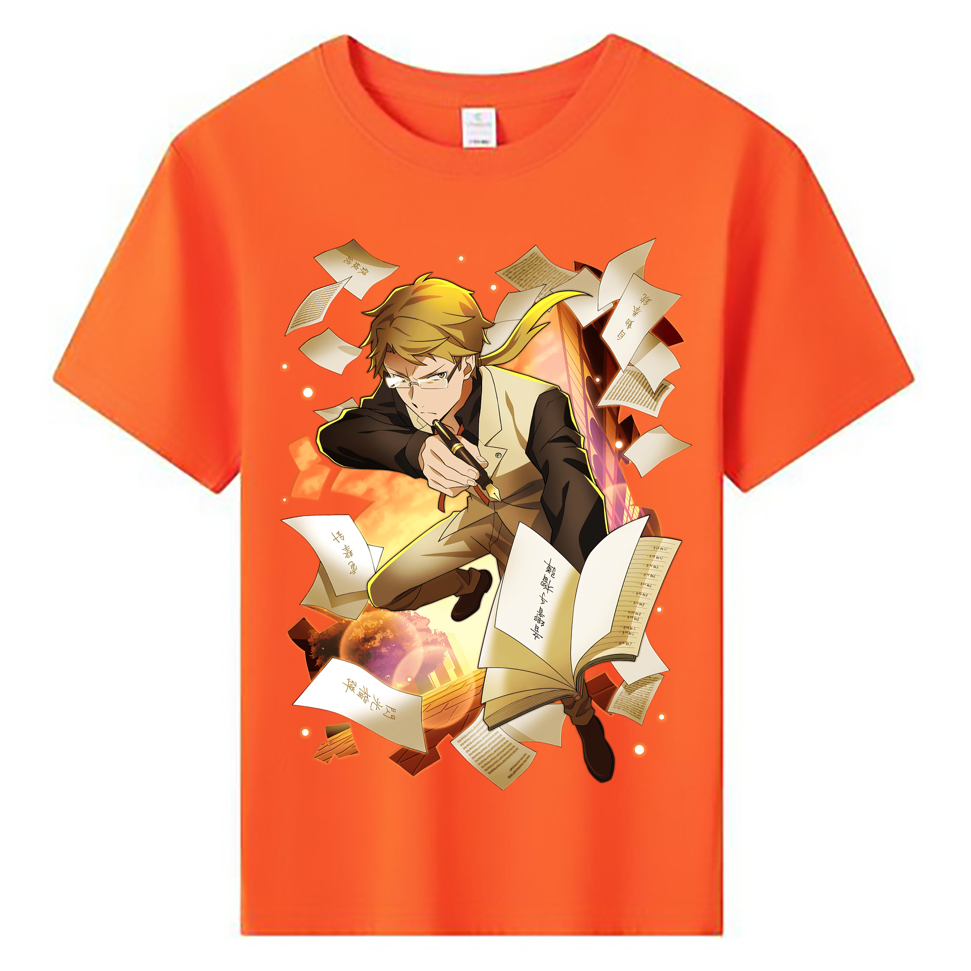（画像用） 文豪ストレイドッグス Bungo Stray Dogs 綿100％キッズTシャツ（フロントプリント）