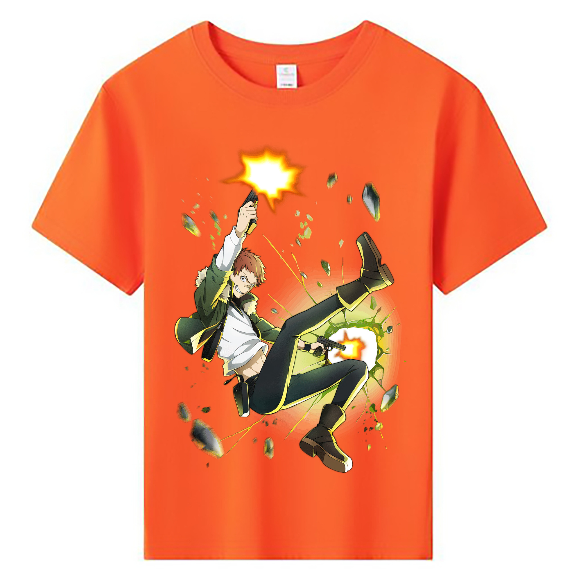（画像用） 文豪ストレイドッグス Bungo Stray Dogs 綿100％キッズTシャツ（フロントプリント）