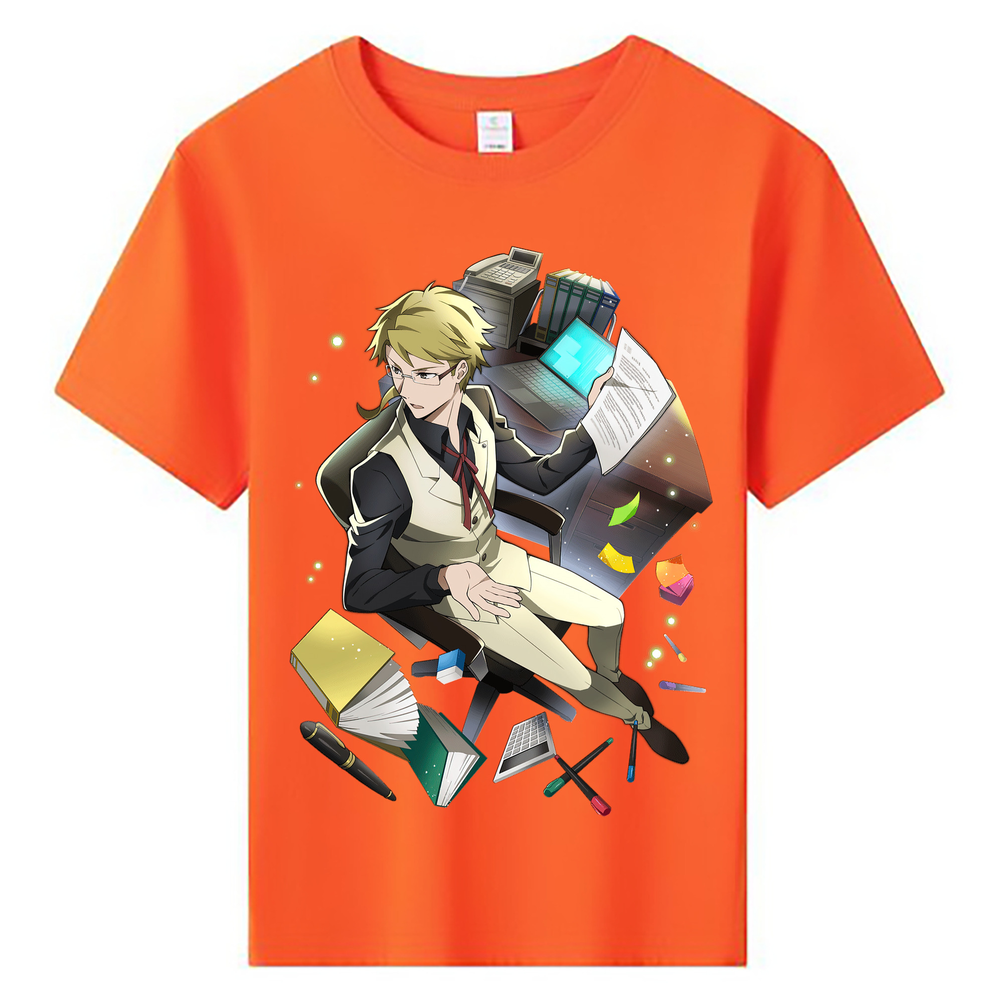 （画像用） 文豪ストレイドッグス Bungo Stray Dogs 綿100％キッズTシャツ（フロントプリント）