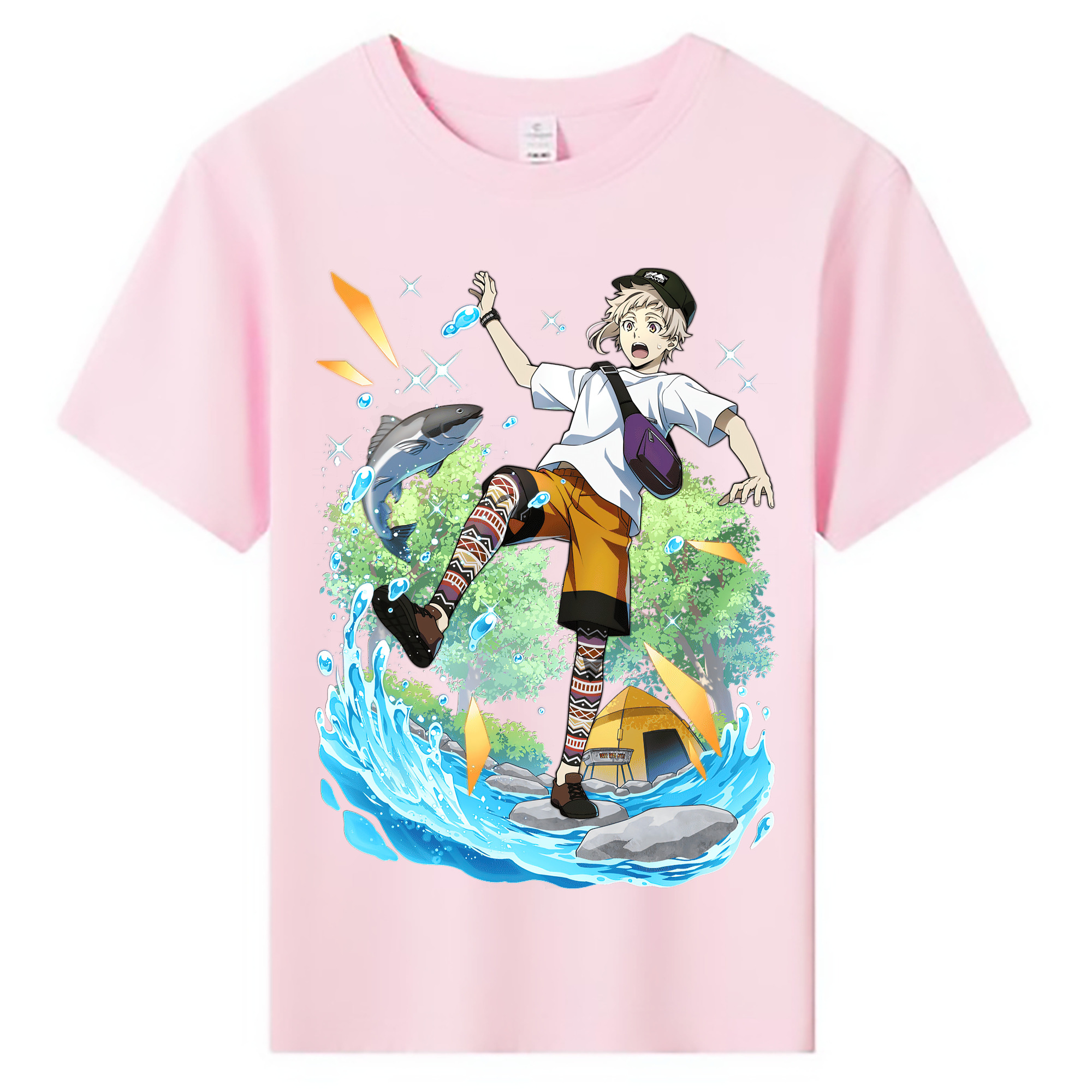 （画像用） 文豪ストレイドッグス Bungo Stray Dogs 綿100％キッズTシャツ（フロントプリント）