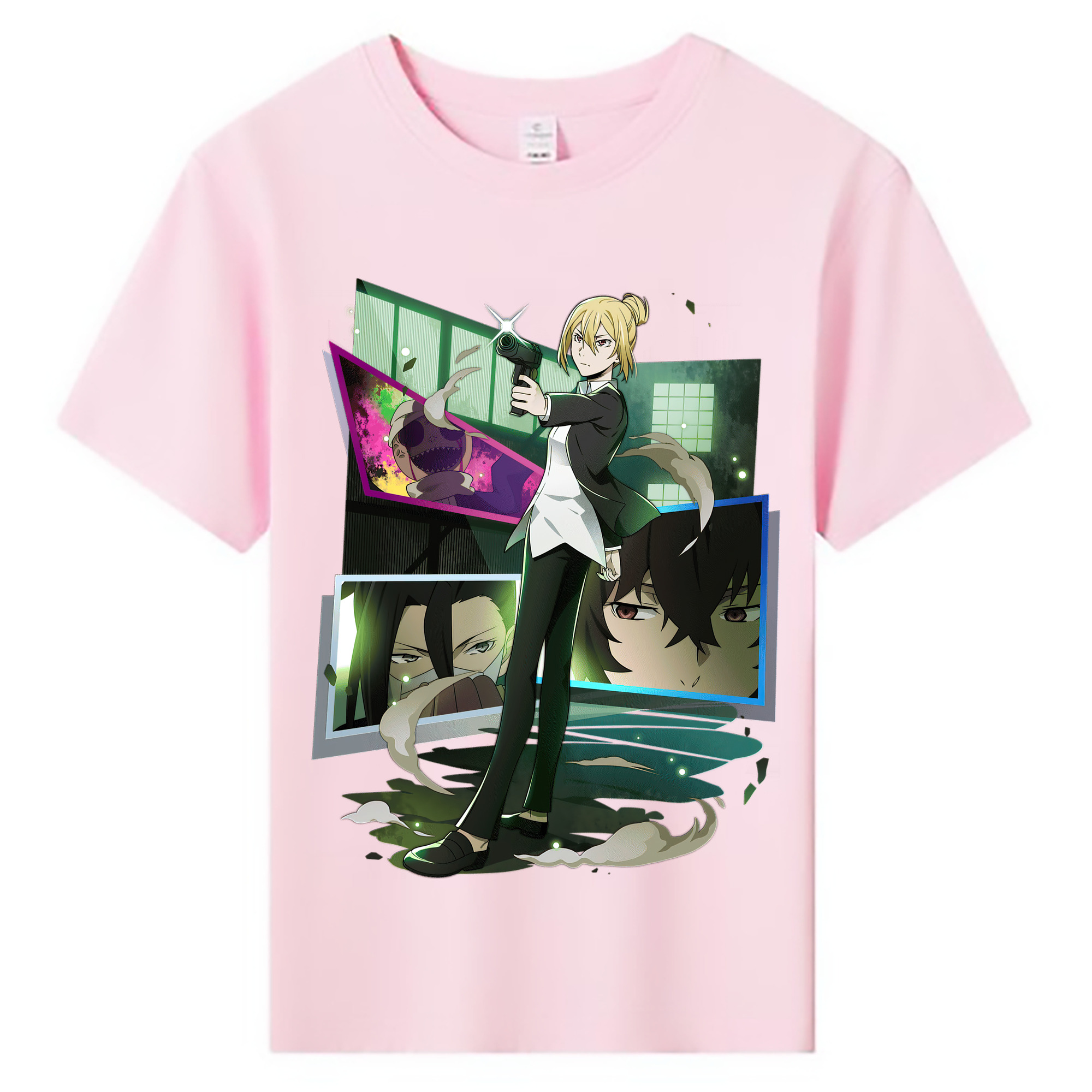 （画像用） 文豪ストレイドッグス Bungo Stray Dogs 綿100％キッズTシャツ（フロントプリント）
