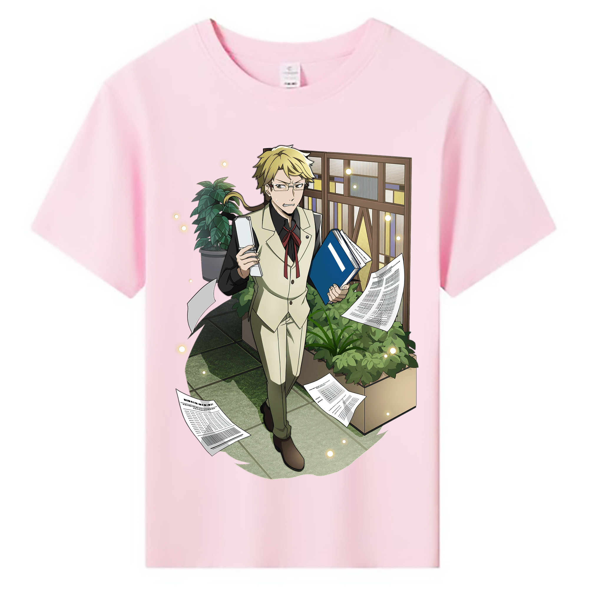 （画像用） 文豪ストレイドッグス Bungo Stray Dogs 綿100％キッズTシャツ（フロントプリント）