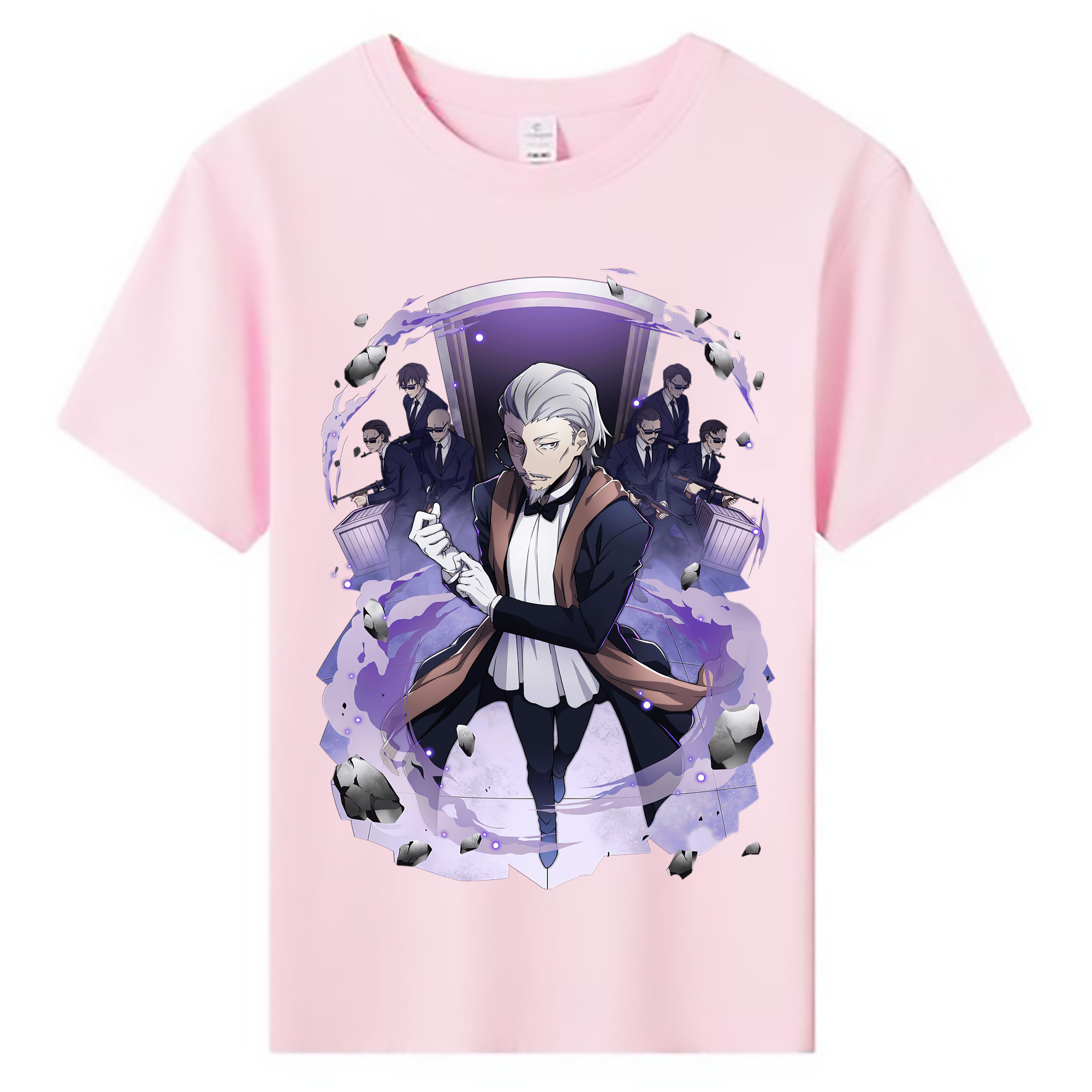 （画像用） 文豪ストレイドッグス Bungo Stray Dogs 綿100％キッズTシャツ（フロントプリント）