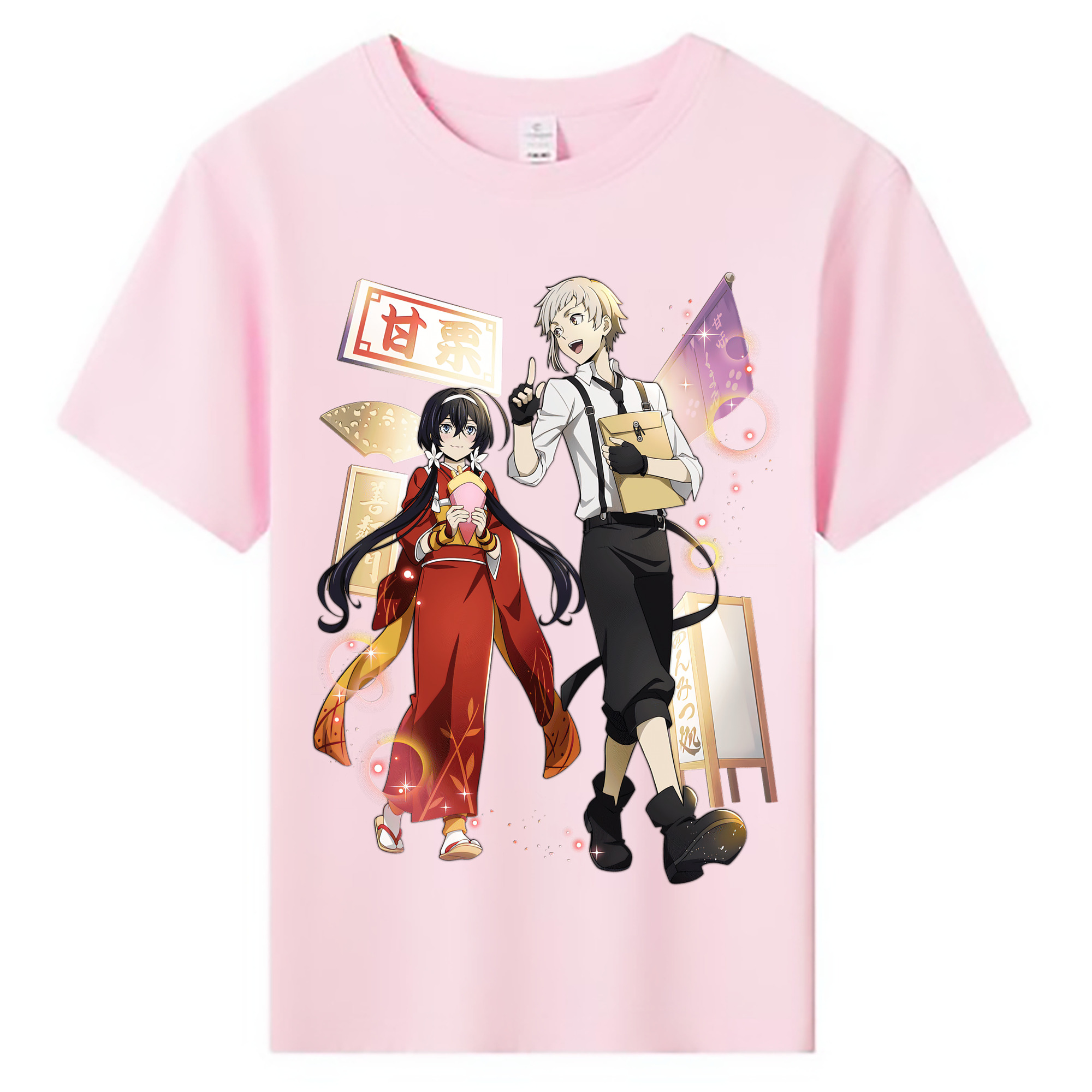 （画像用） 文豪ストレイドッグス Bungo Stray Dogs 綿100％キッズTシャツ（フロントプリント）