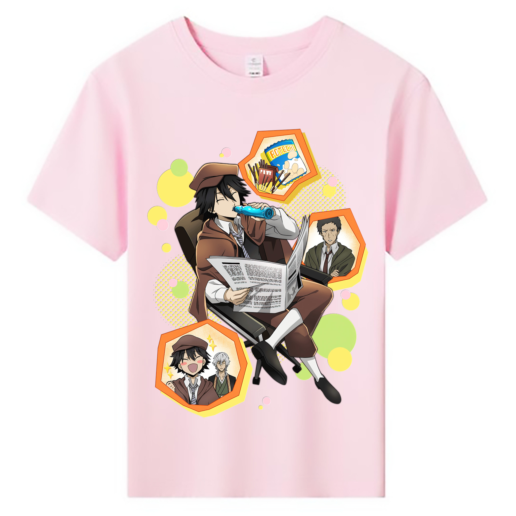 （画像用） 文豪ストレイドッグス Bungo Stray Dogs 綿100％キッズTシャツ（フロントプリント）