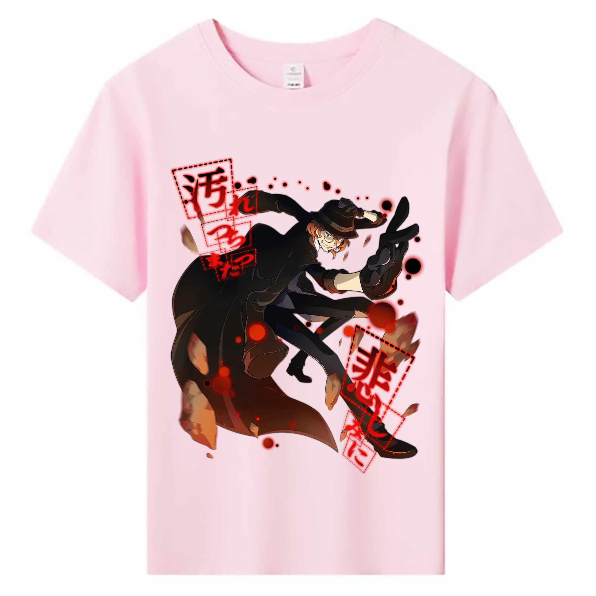 （画像用） 文豪ストレイドッグス Bungo Stray Dogs 綿100％キッズTシャツ（フロントプリント）