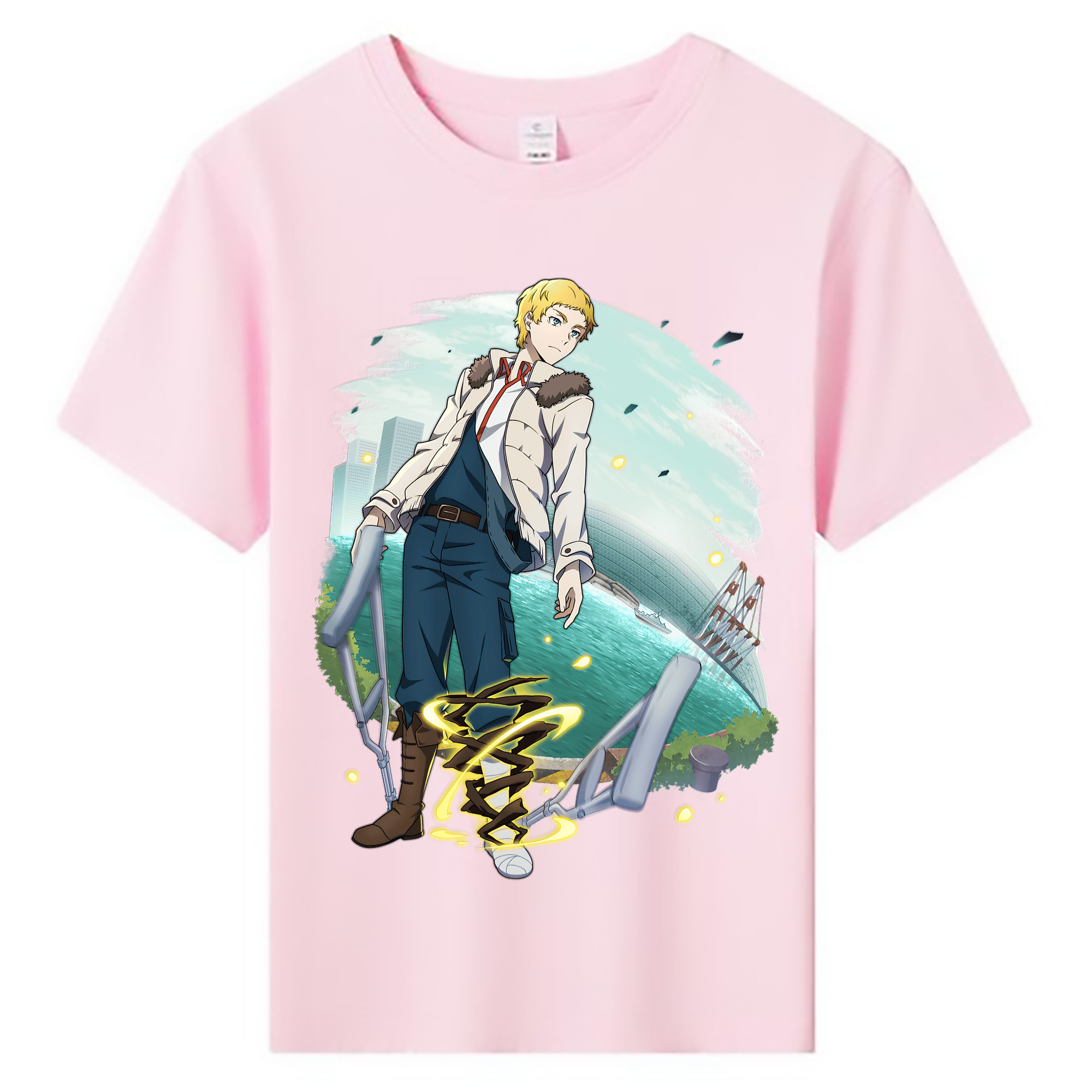 （画像用） 文豪ストレイドッグス Bungo Stray Dogs 綿100％キッズTシャツ（フロントプリント）