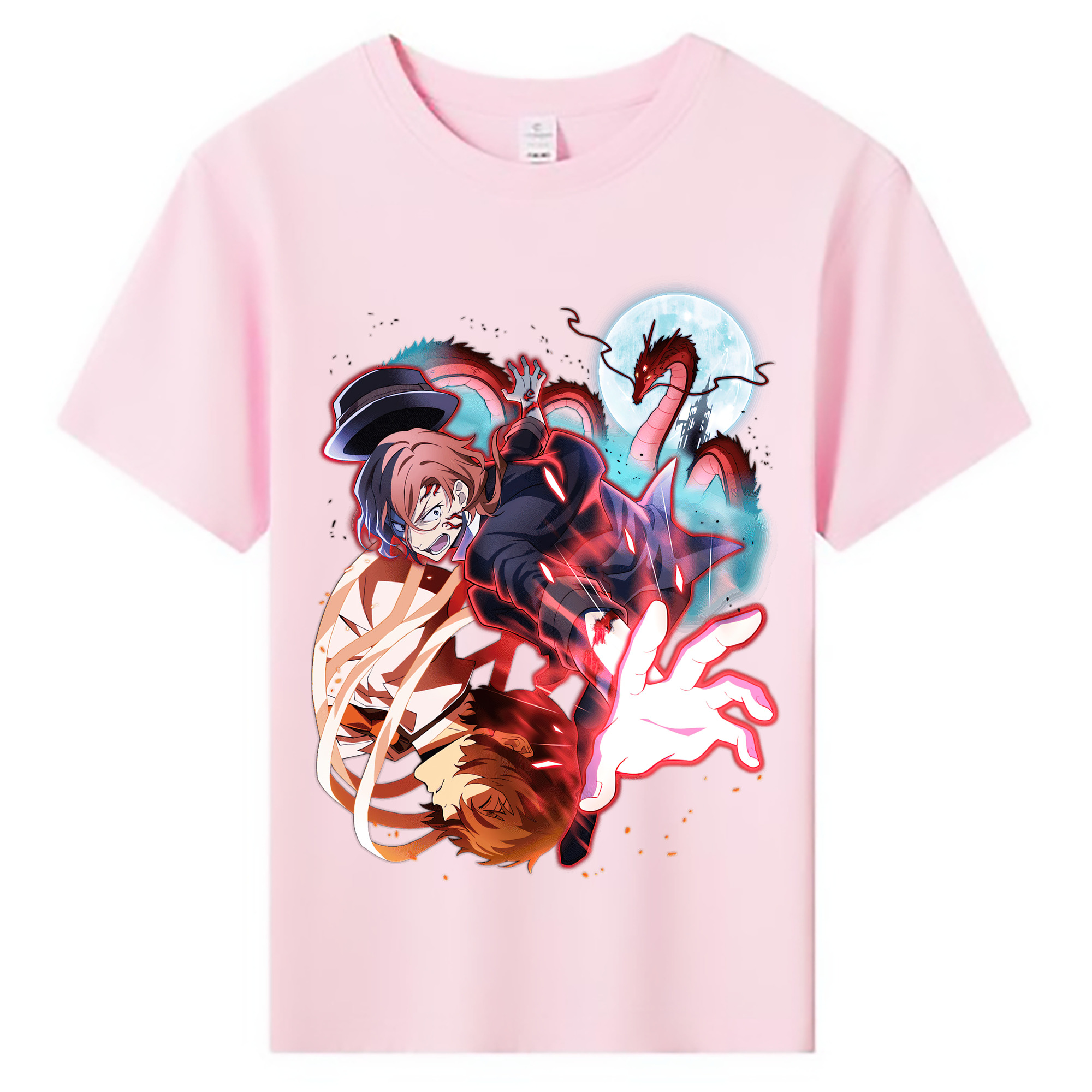 （画像用） 文豪ストレイドッグス Bungo Stray Dogs 綿100％キッズTシャツ（フロントプリント）