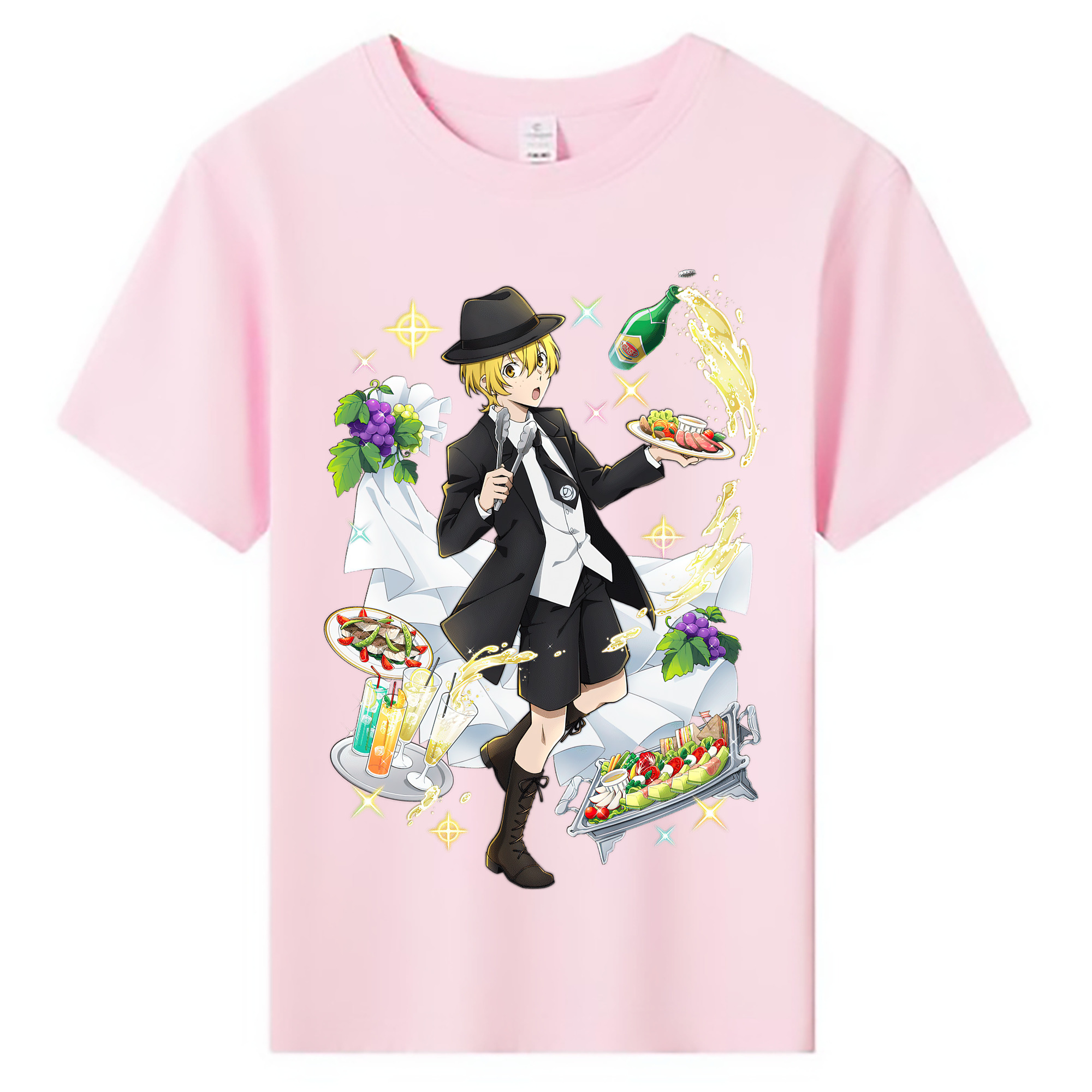 （画像用） 文豪ストレイドッグス Bungo Stray Dogs 綿100％キッズTシャツ（フロントプリント）