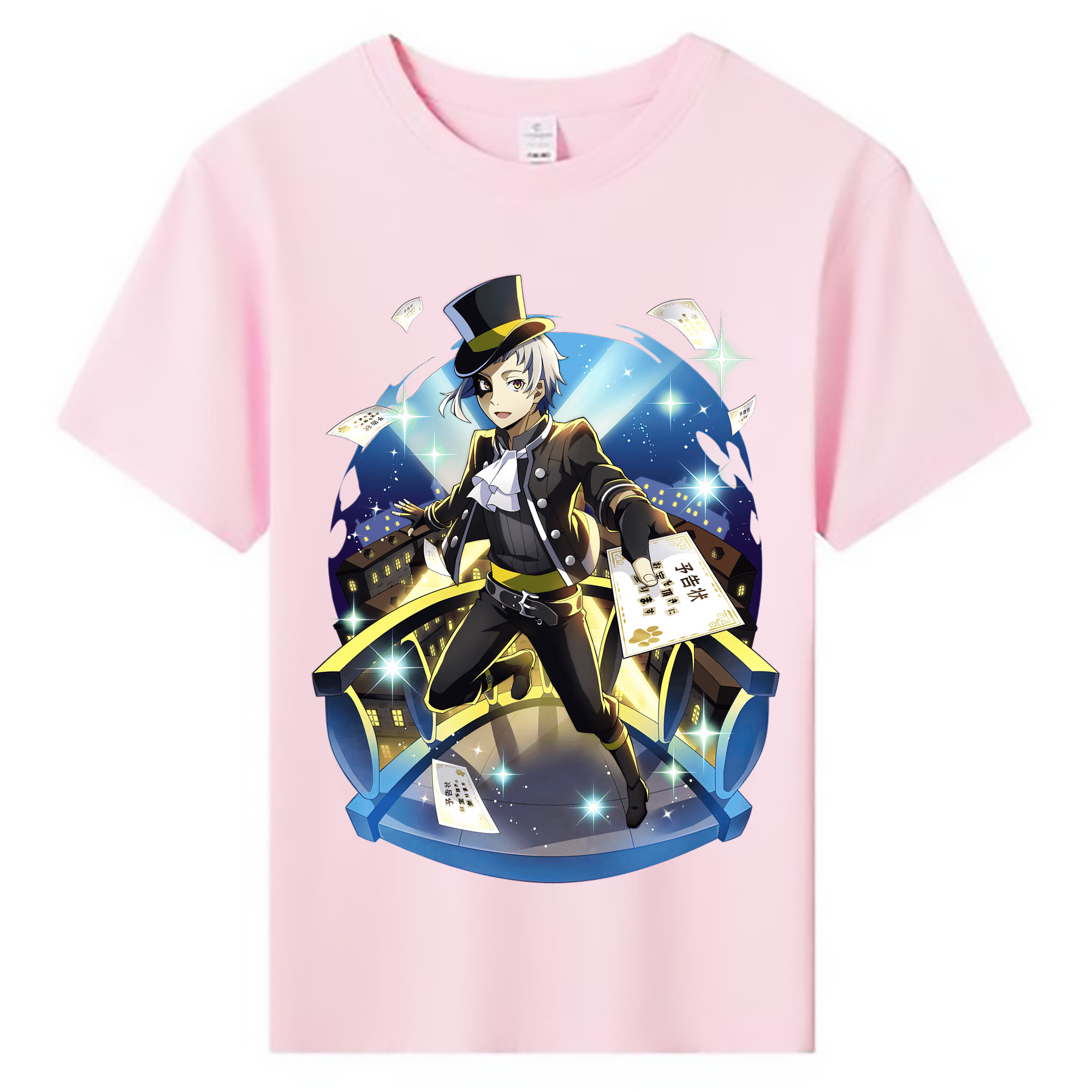（画像用） 文豪ストレイドッグス Bungo Stray Dogs 綿100％キッズTシャツ（フロントプリント）