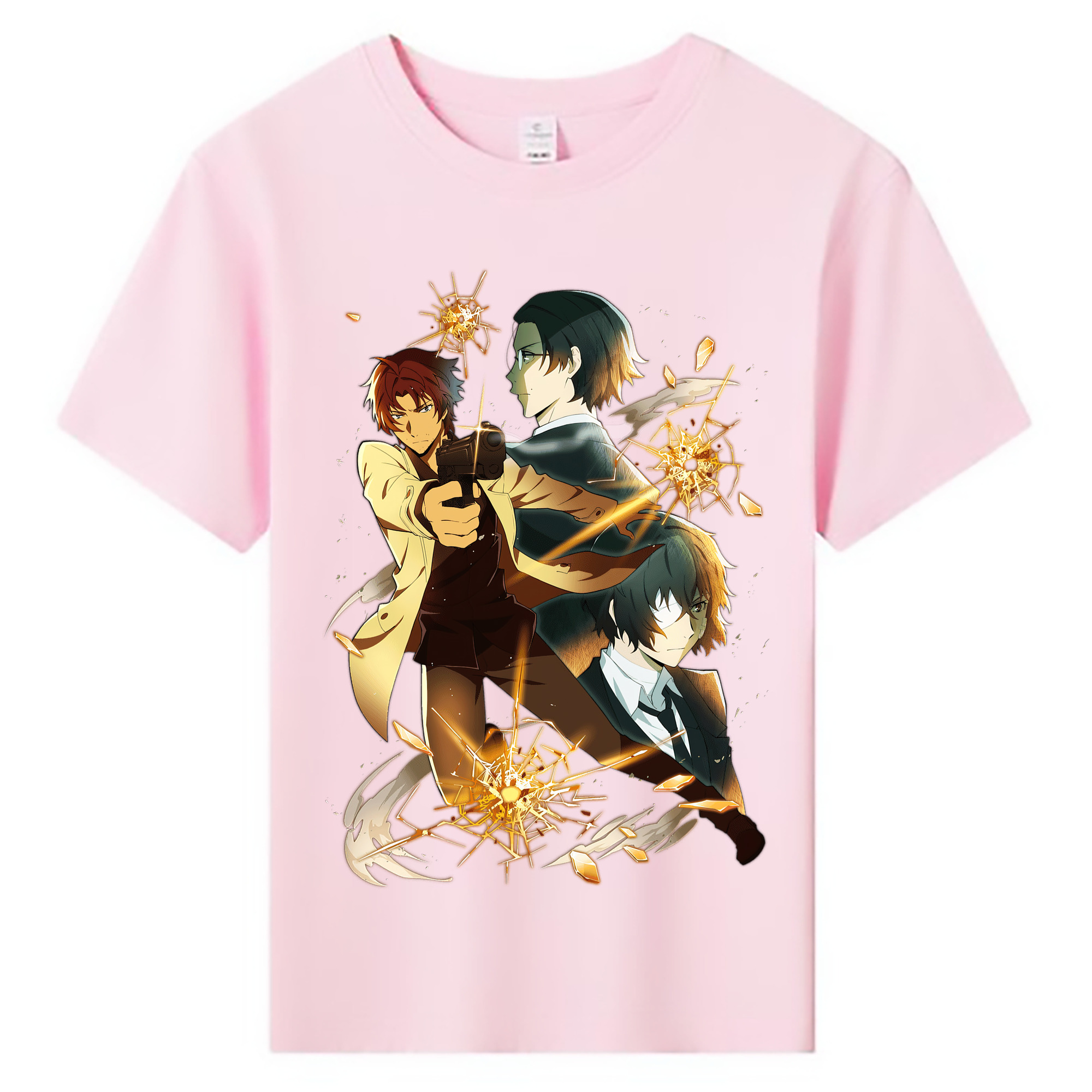 （画像用） 文豪ストレイドッグス Bungo Stray Dogs 綿100％キッズTシャツ（フロントプリント）