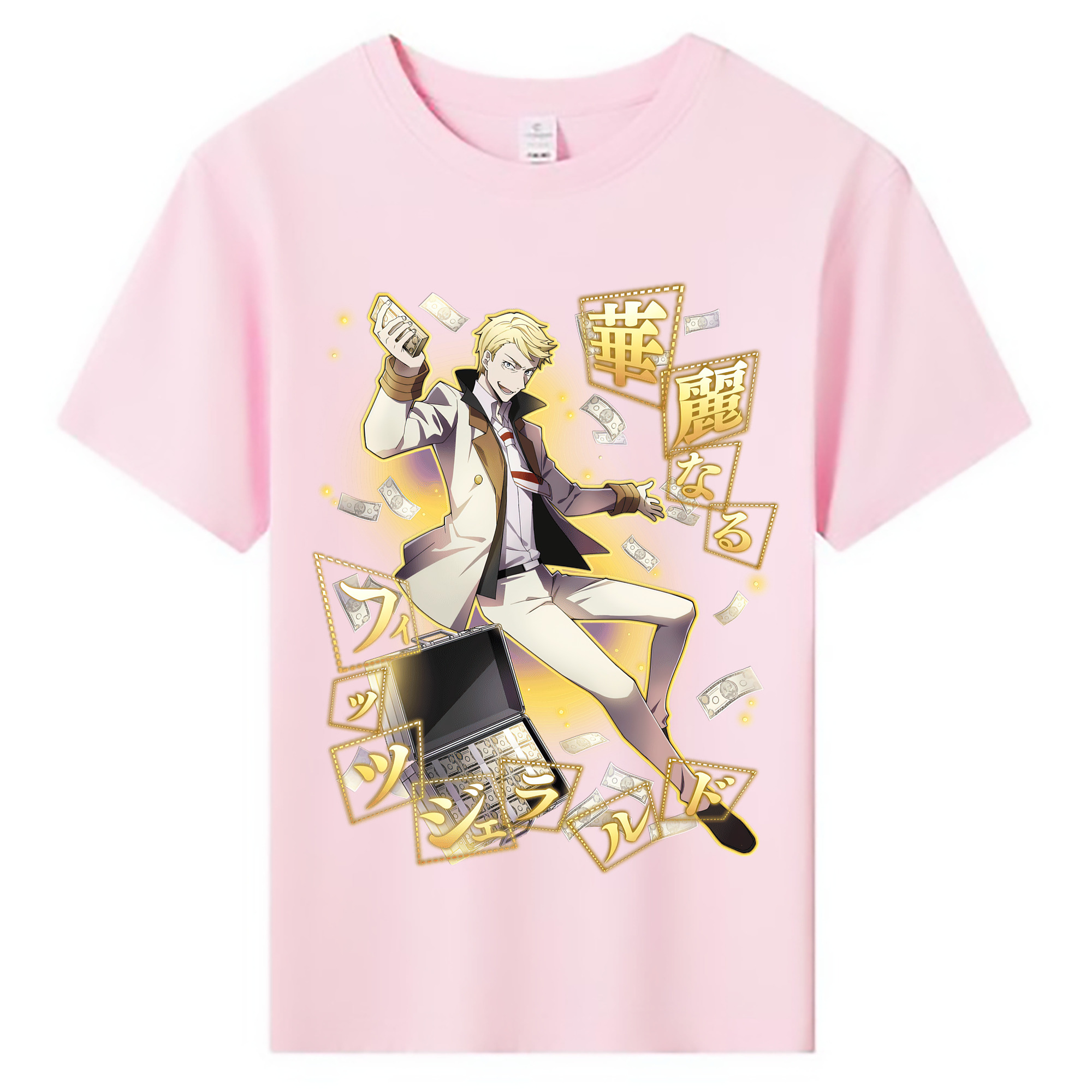 （画像用） 文豪ストレイドッグス Bungo Stray Dogs 綿100％キッズTシャツ（フロントプリント）