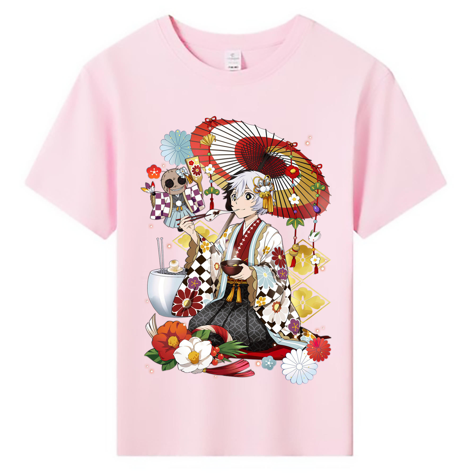（画像用） 文豪ストレイドッグス Bungo Stray Dogs 綿100％キッズTシャツ（フロントプリント）