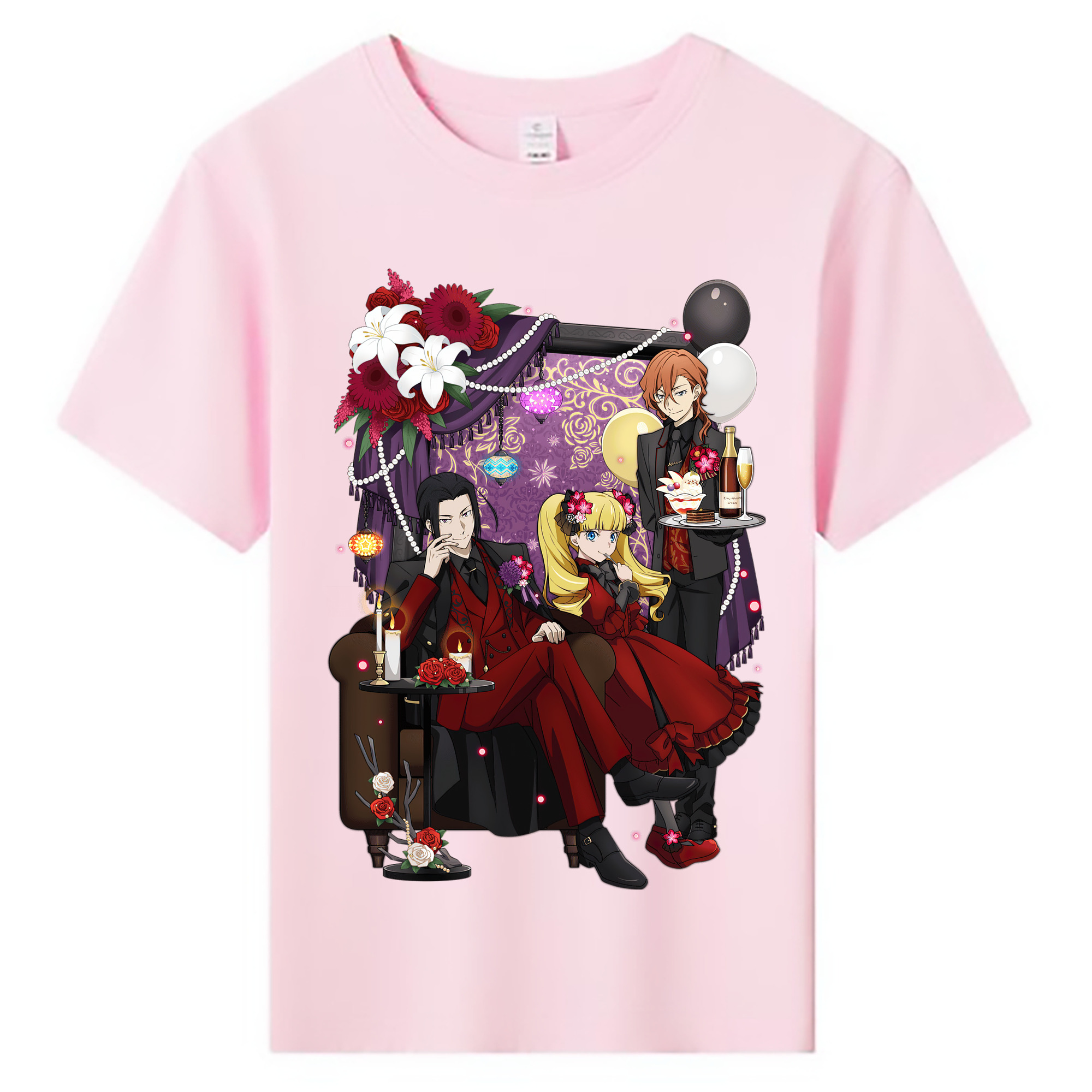 （画像用） 文豪ストレイドッグス Bungo Stray Dogs 綿100％キッズTシャツ（フロントプリント）