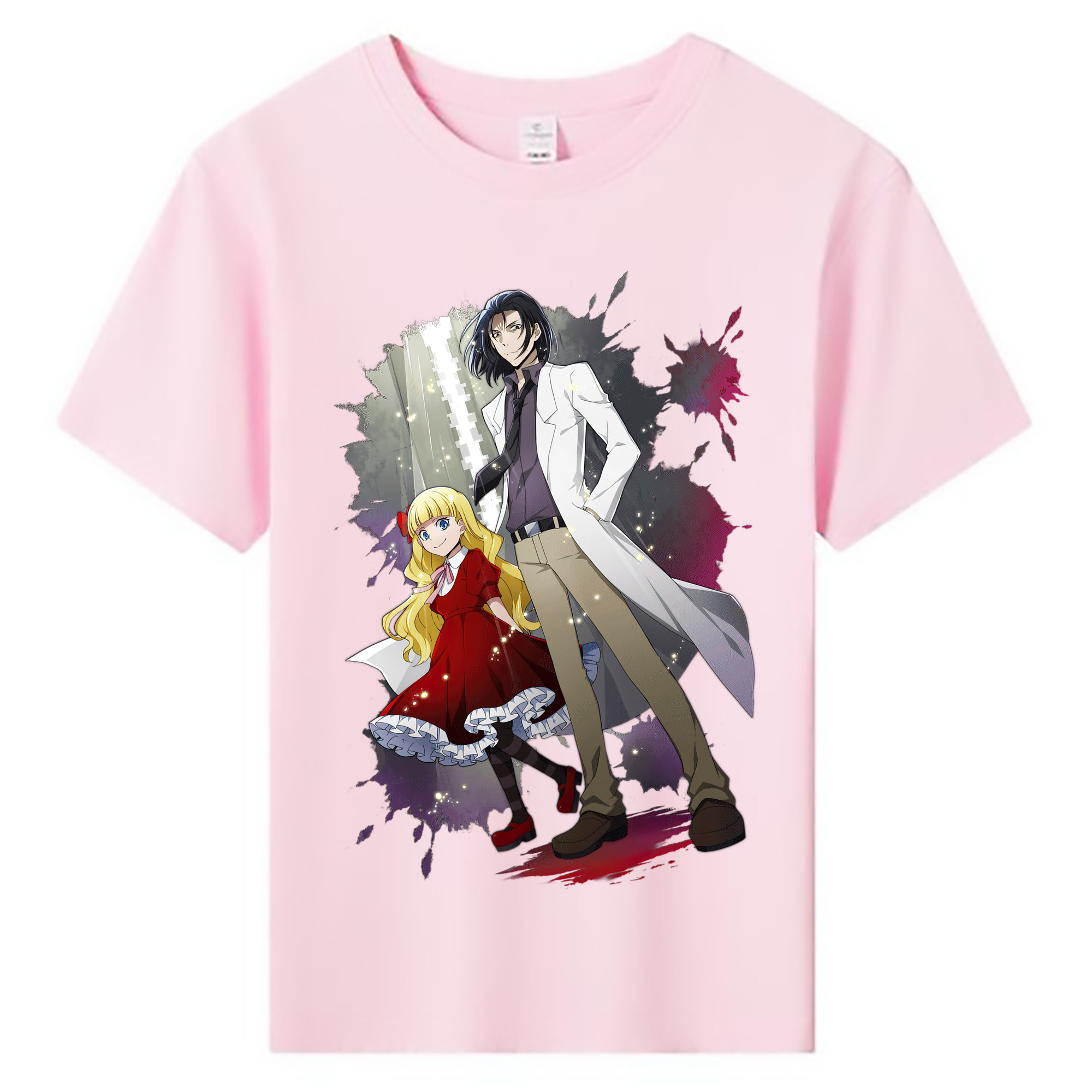 （画像用） 文豪ストレイドッグス Bungo Stray Dogs 綿100％キッズTシャツ（フロントプリント）