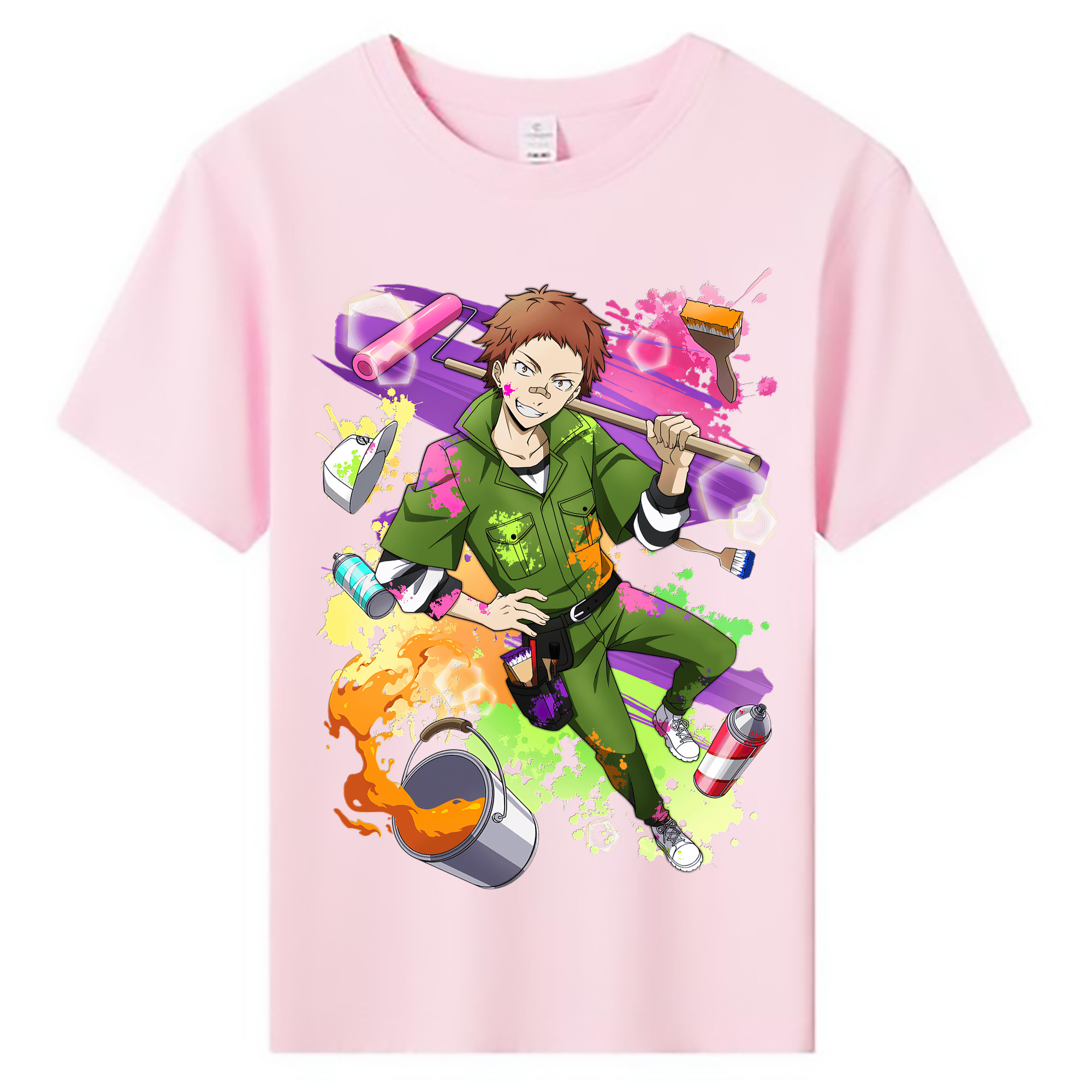 （画像用） 文豪ストレイドッグス Bungo Stray Dogs 綿100％キッズTシャツ（フロントプリント）