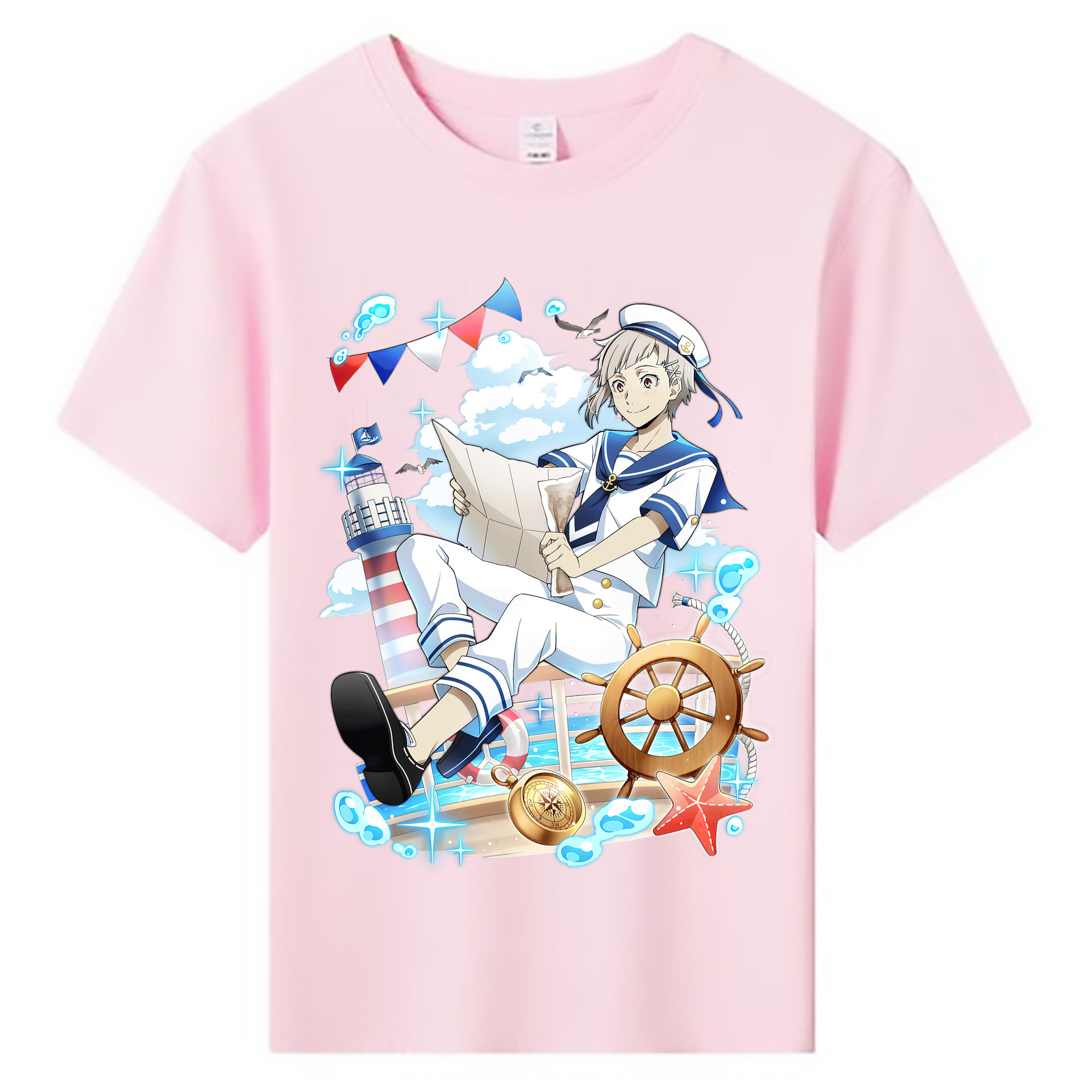 （画像用） 文豪ストレイドッグス Bungo Stray Dogs 綿100％キッズTシャツ（フロントプリント）