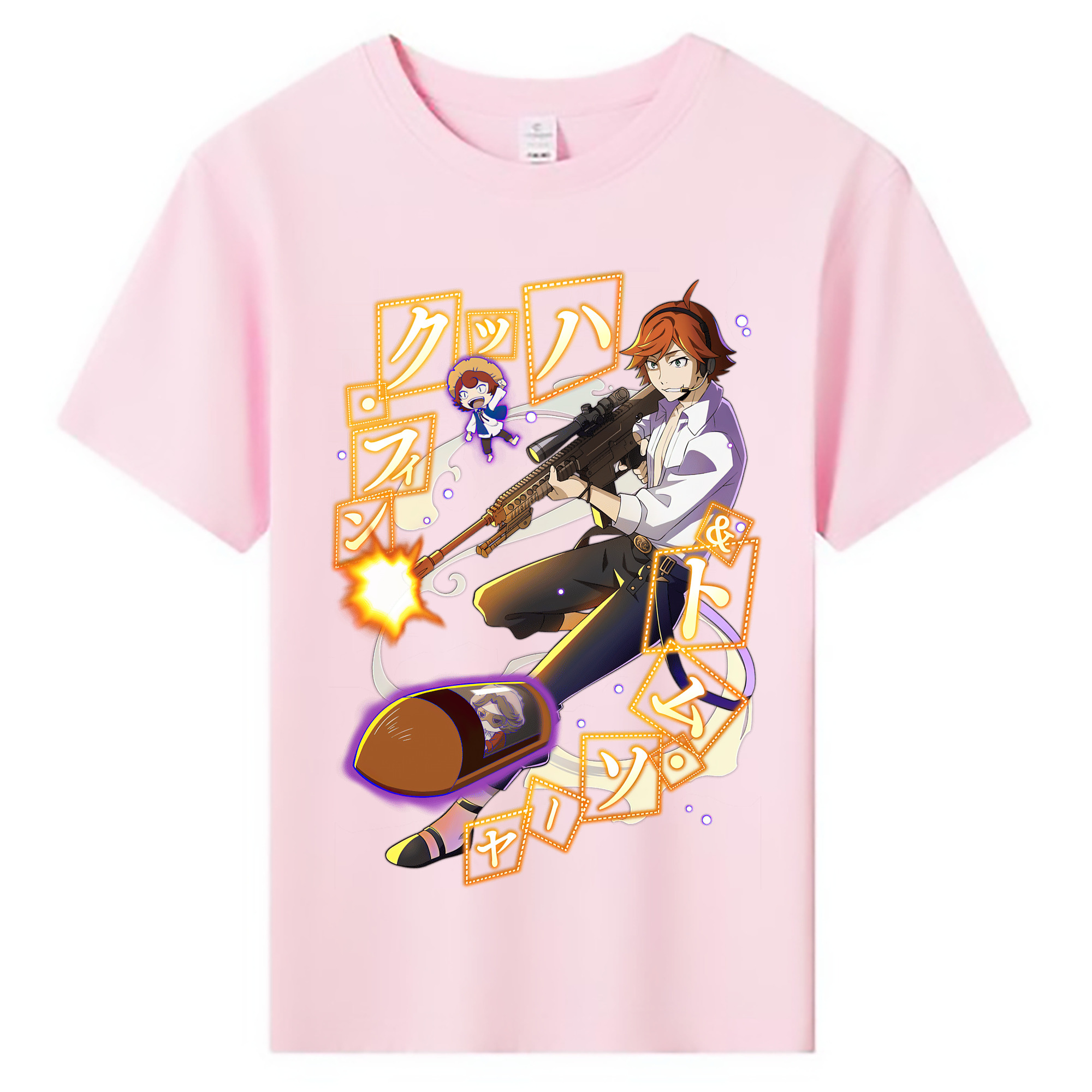 （画像用） 文豪ストレイドッグス Bungo Stray Dogs 綿100％キッズTシャツ（フロントプリント）