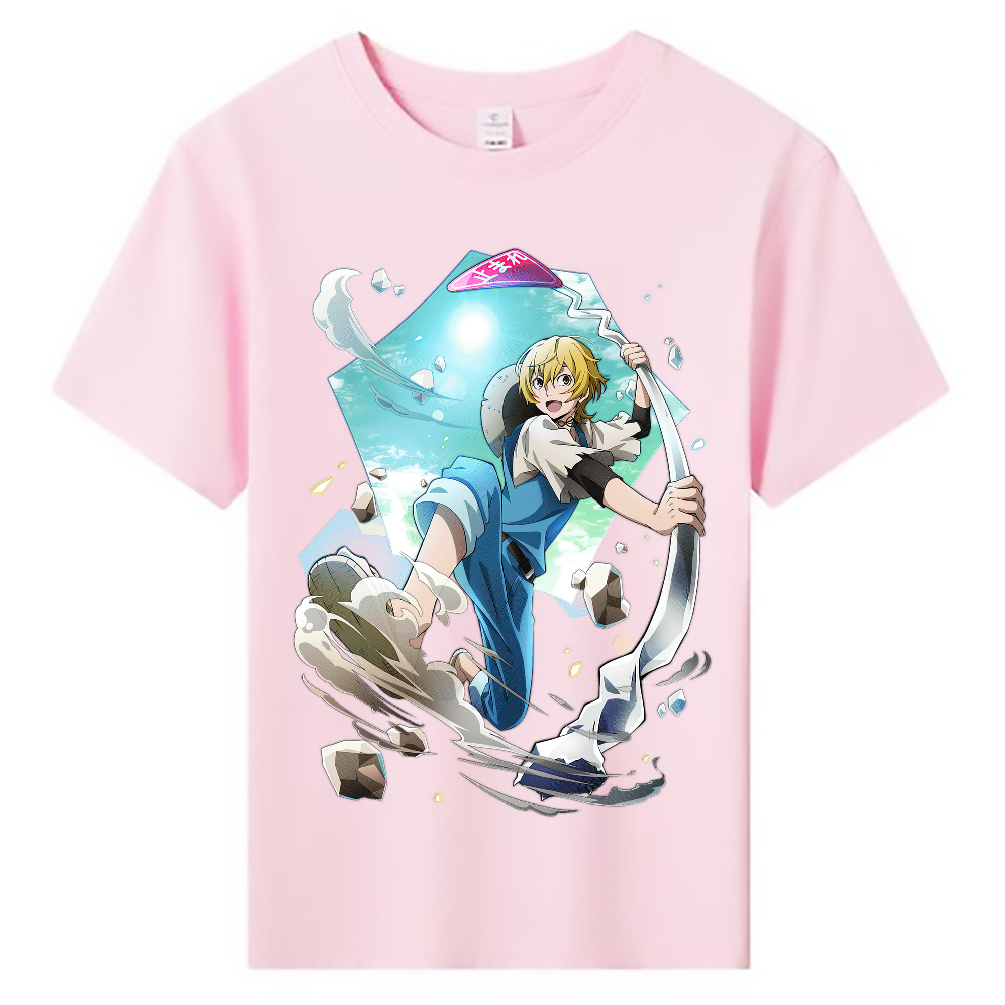（画像用） 文豪ストレイドッグス Bungo Stray Dogs 綿100％キッズTシャツ（フロントプリント）