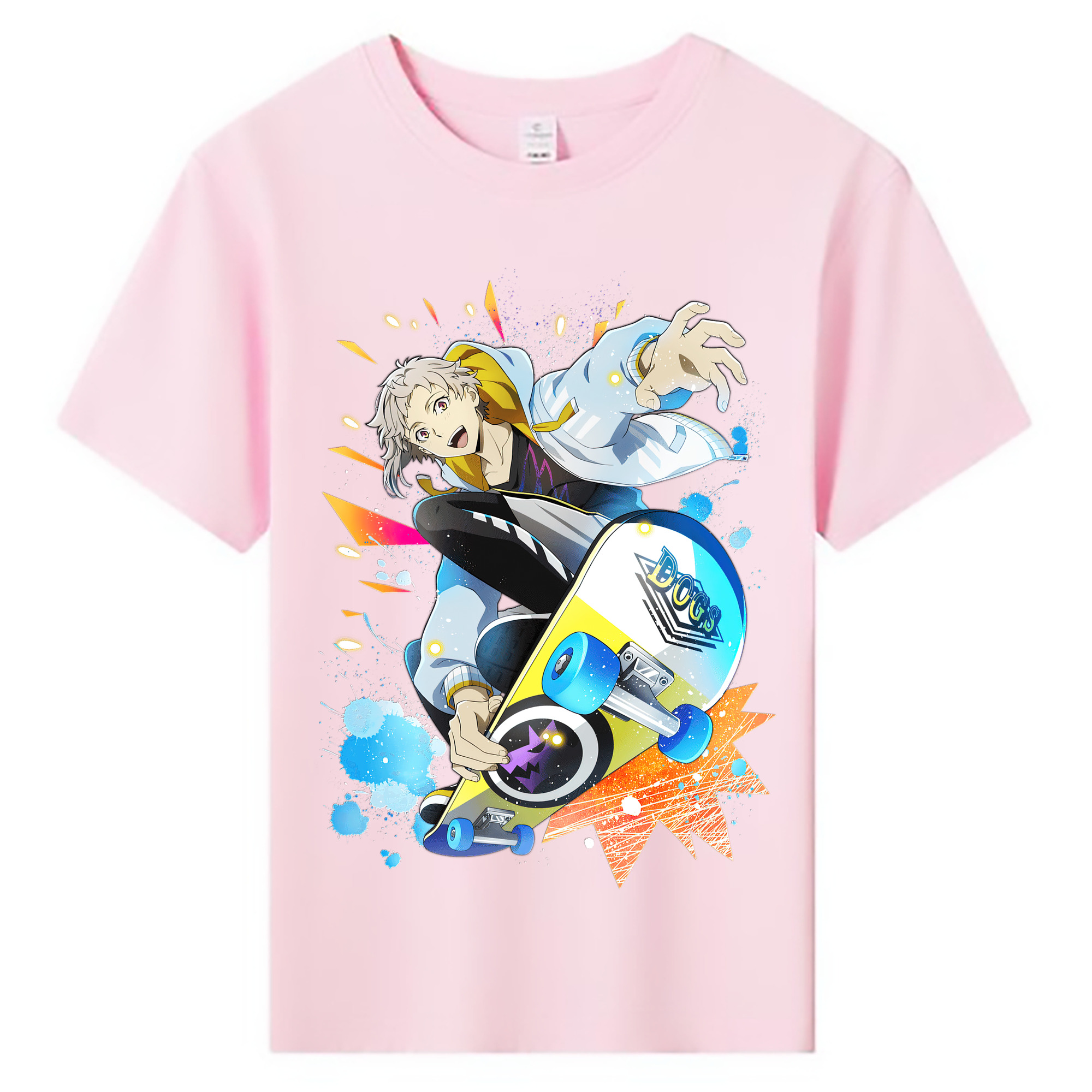 文豪ストレイドッグス Bungo Stray Dogs 綿100％キッズTシャツ（フロントプリント）